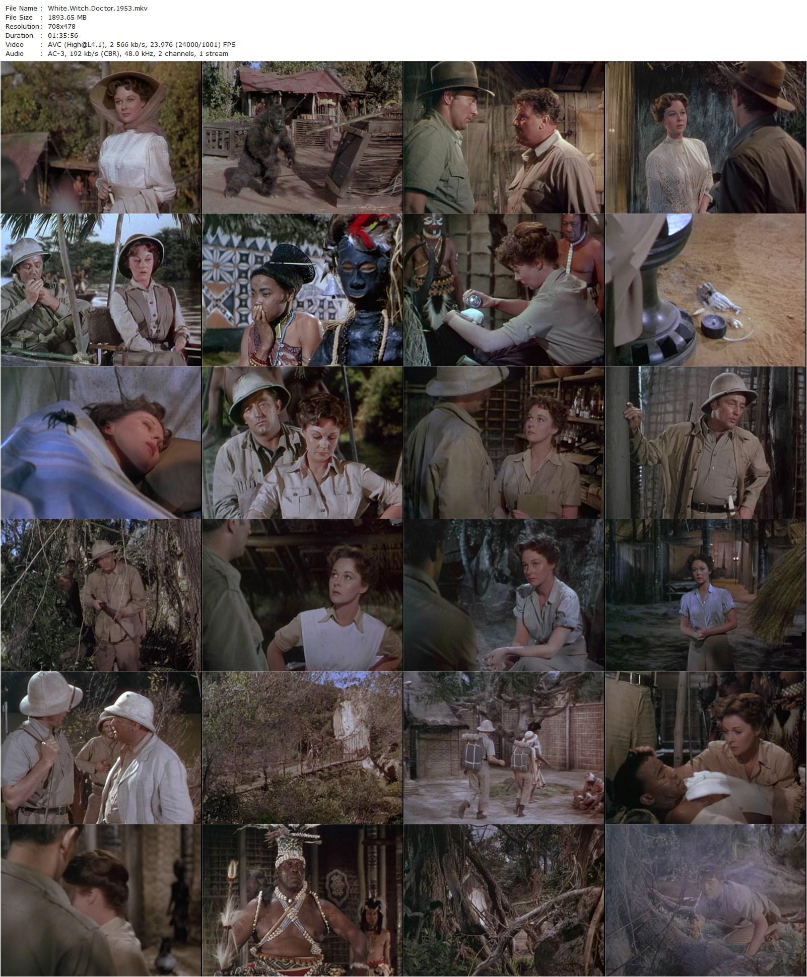 White Witch Doctor (1953) Henry Hathaway, Susan Hayward, Robert Mitchum, Walter Slezak-poster