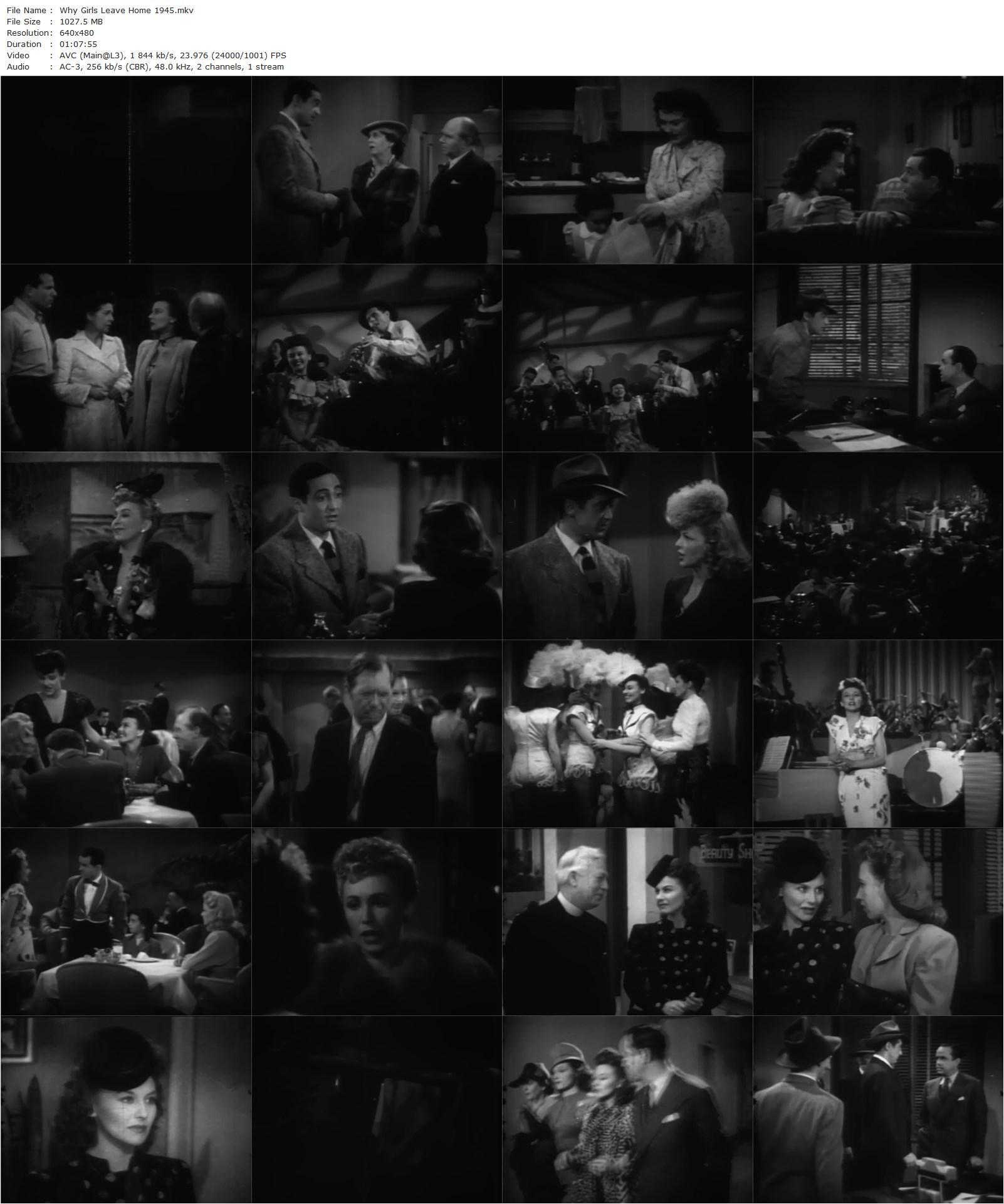 Why Girls Leave Home (1945) William Berke, Lola Lane, Sheldon Leonard, Pamela Blake-poster