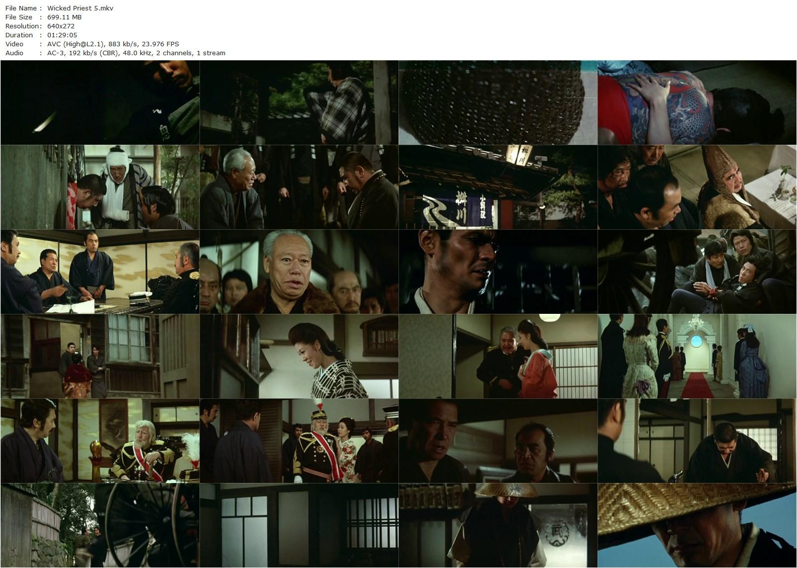 Gokuaku bozu – Nomu utsu kau / Wicked Priest 5: Breaking the Commandments (1971) Buichi Saitô, Tomisaburô Wakayama, Bunta Sugawara, Takashi Shimura-poster