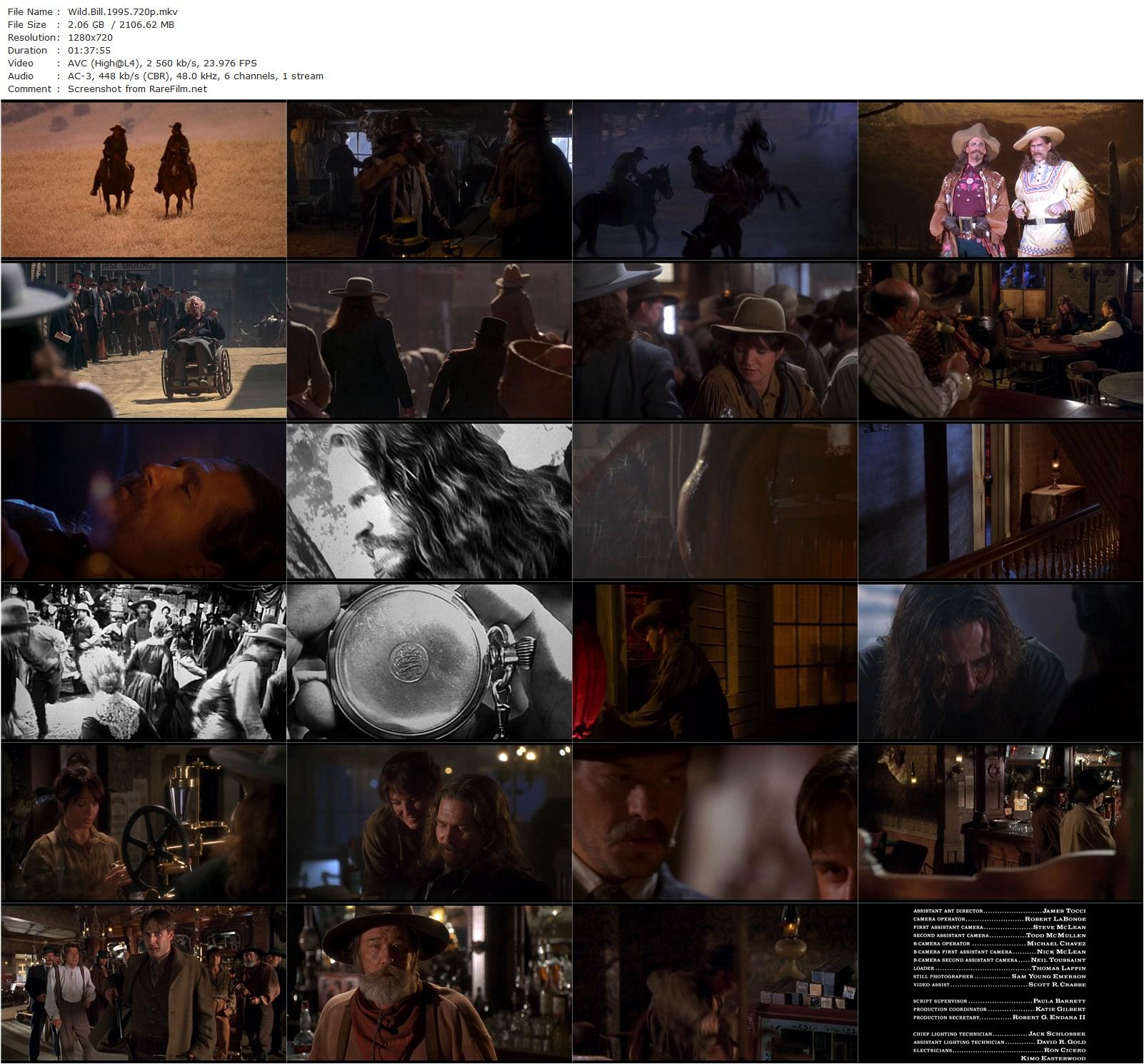 Wild Bill (1995) Walter Hill, Jeff Bridges, Ellen Barkin, John Hurt-poster