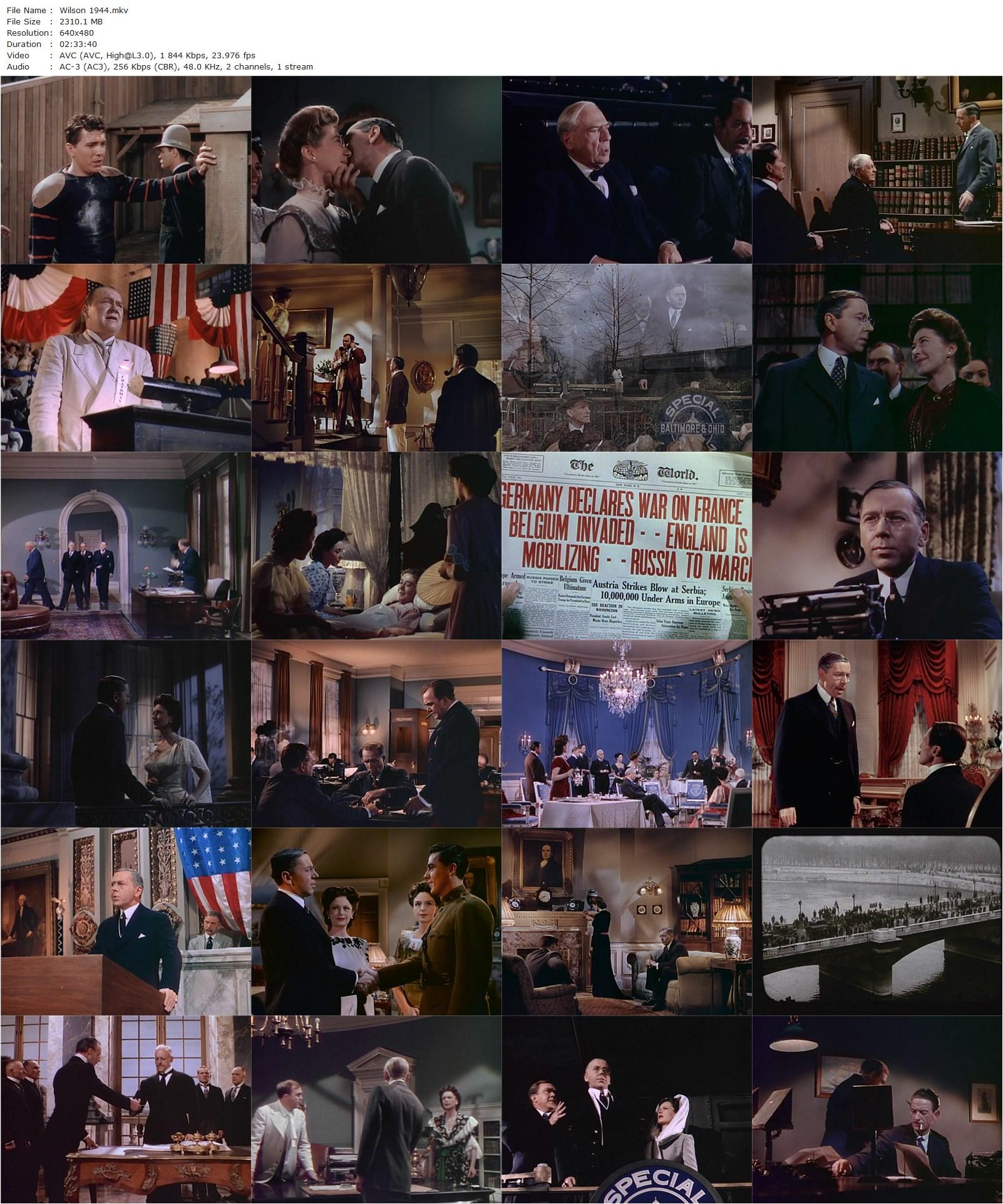 Wilson (1944) Henry King, Alexander Knox, Charles Coburn, Geraldine Fitzgerald-poster