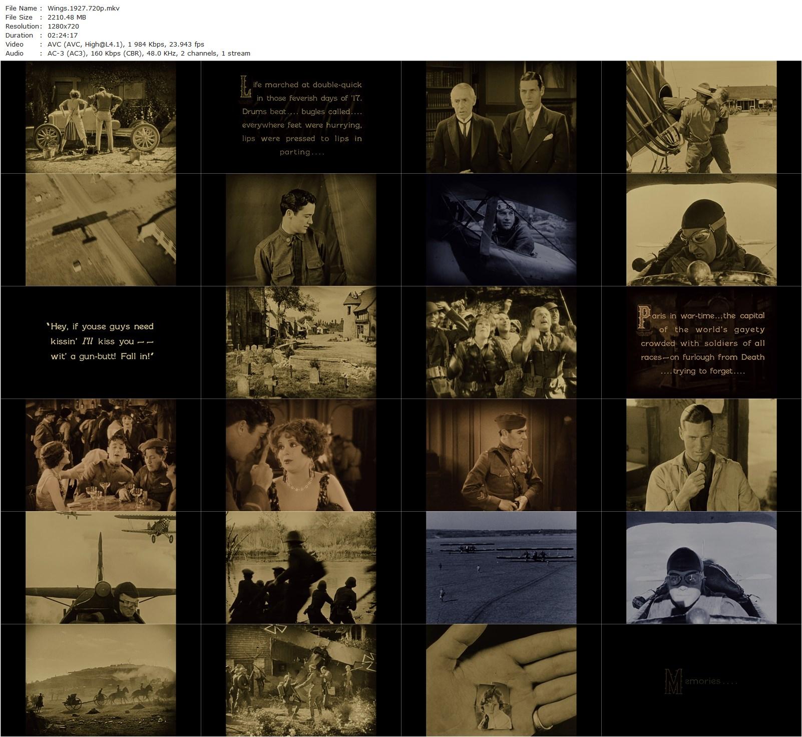 Wings (1927) William A. Wellman, Harry d’Abbadie d’Arrast, Clara Bow, Charles ‘Buddy’ Rogers, Richard Arlen-poster