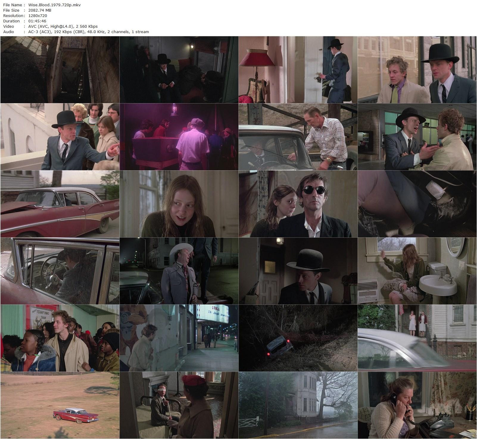 Wise Blood (1979) John Huston, Brad Dourif, Dan Shor-poster