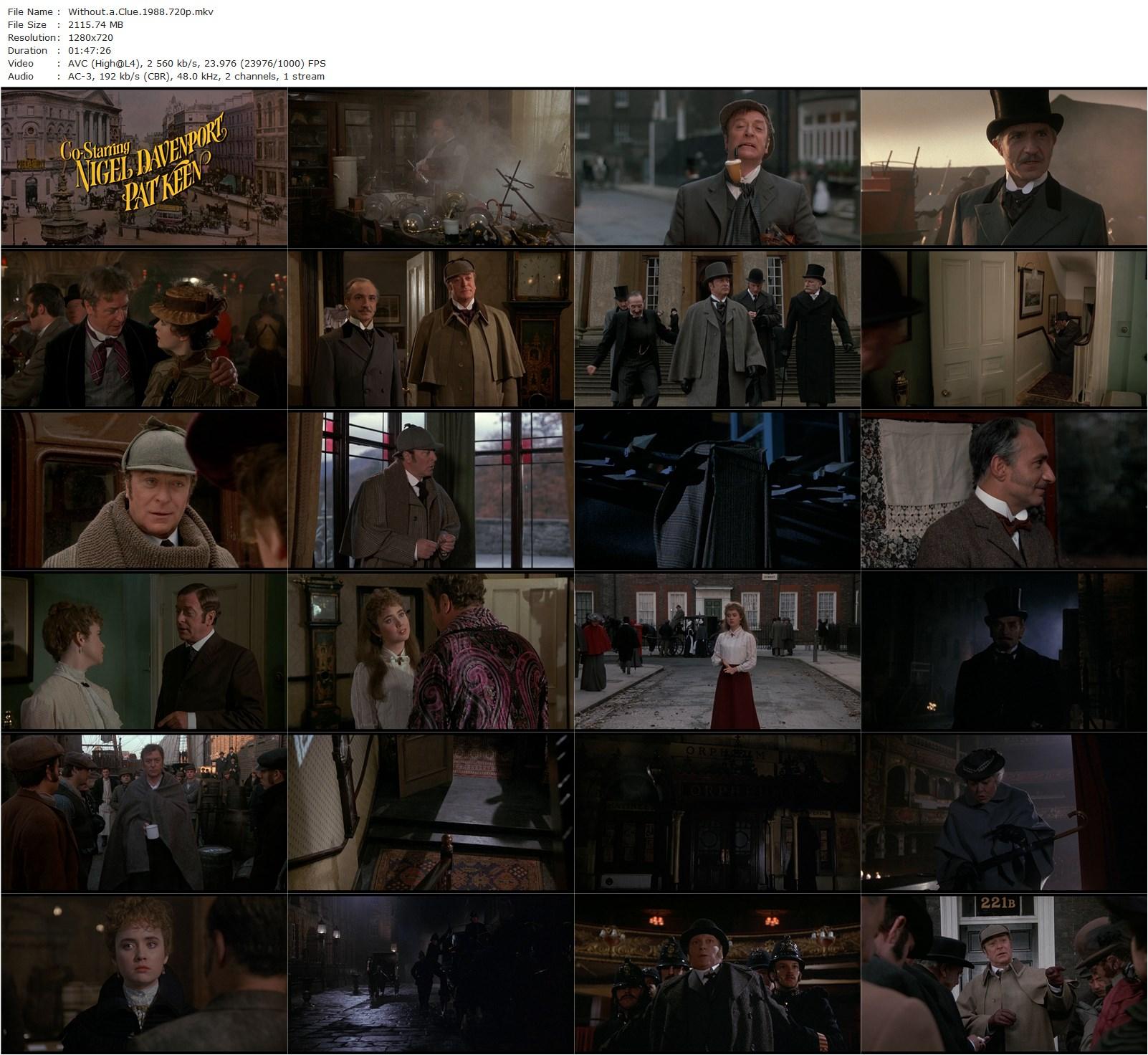 Without a Clue (1988) Thom Eberhardt, Michael Caine, Ben Kingsley, Jeffrey Jones-poster