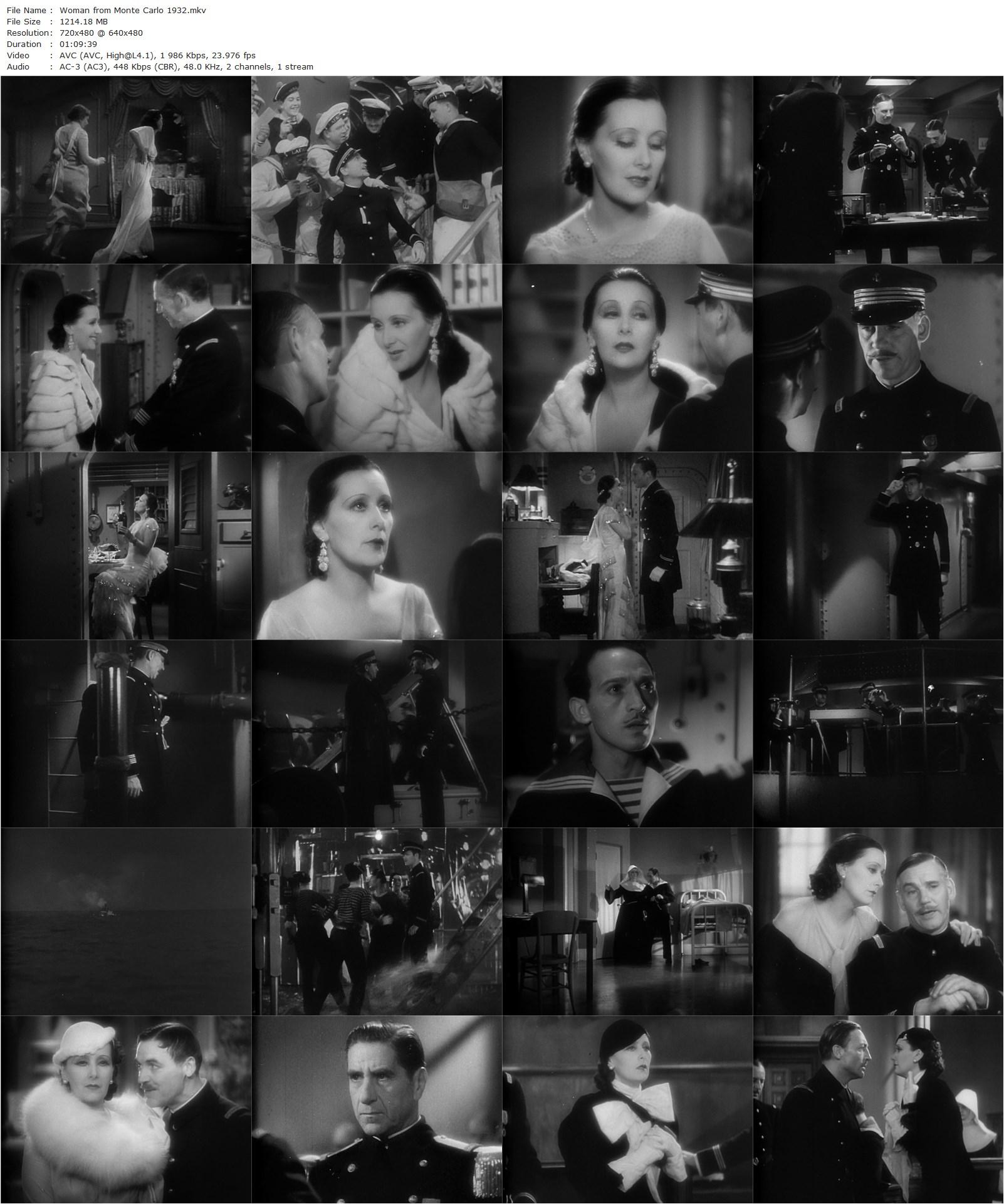 The Woman from Monte Carlo (1932) Michael Curtiz, Lil Dagover, Walter Huston, Warren William-poster