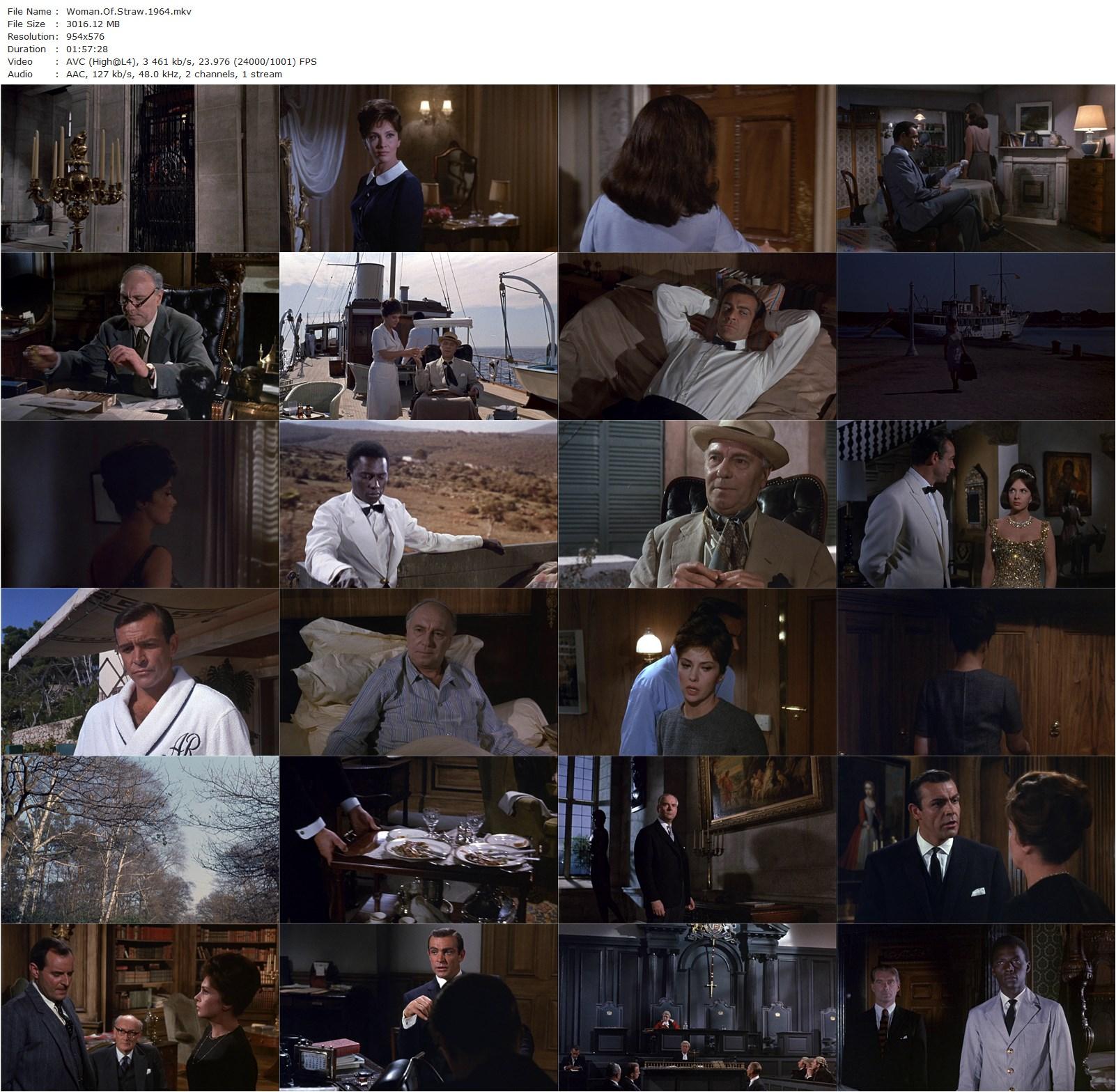 Woman of Straw (1964) Basil Dearden, Gina Lollobrigida, Sean Connery, Ralph Richardson-poster