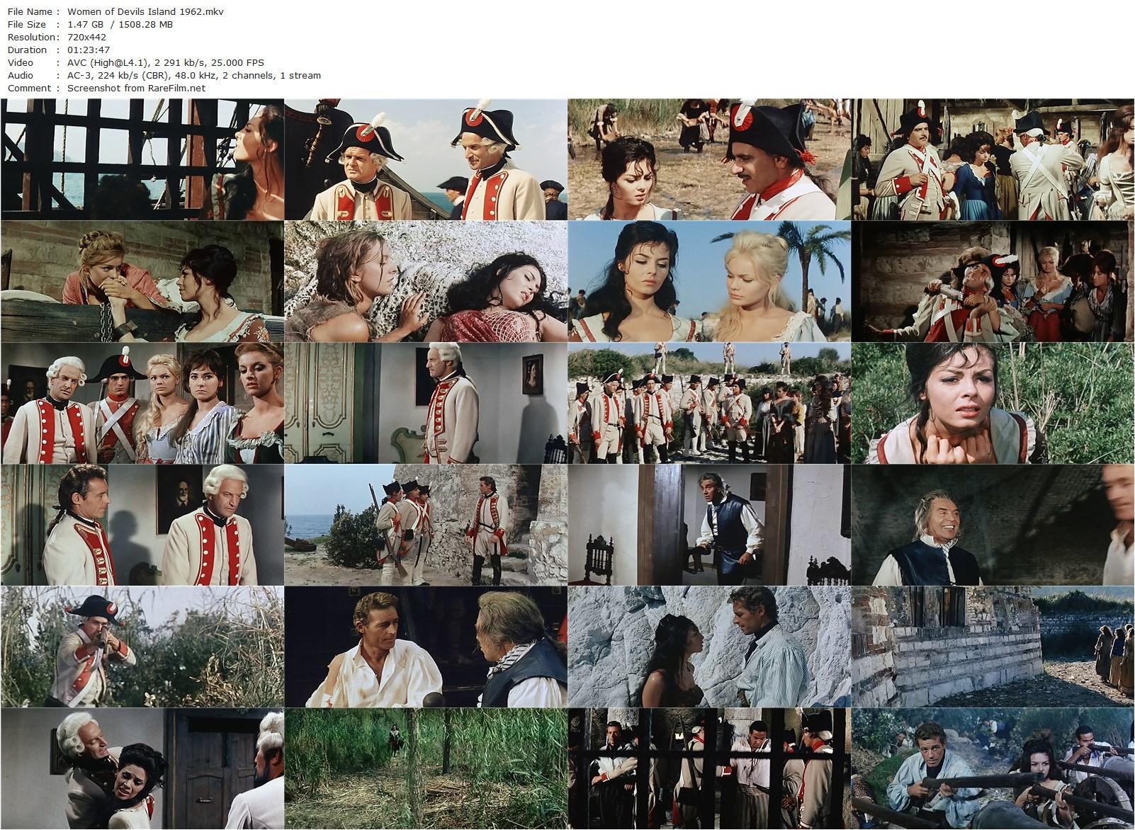 Women of Devil’s Island / Le prigioniere dell’isola del diavolo (1962) Domenico Paolella, Guy Madison, Michèle Mercier, Federica Ranchi-poster