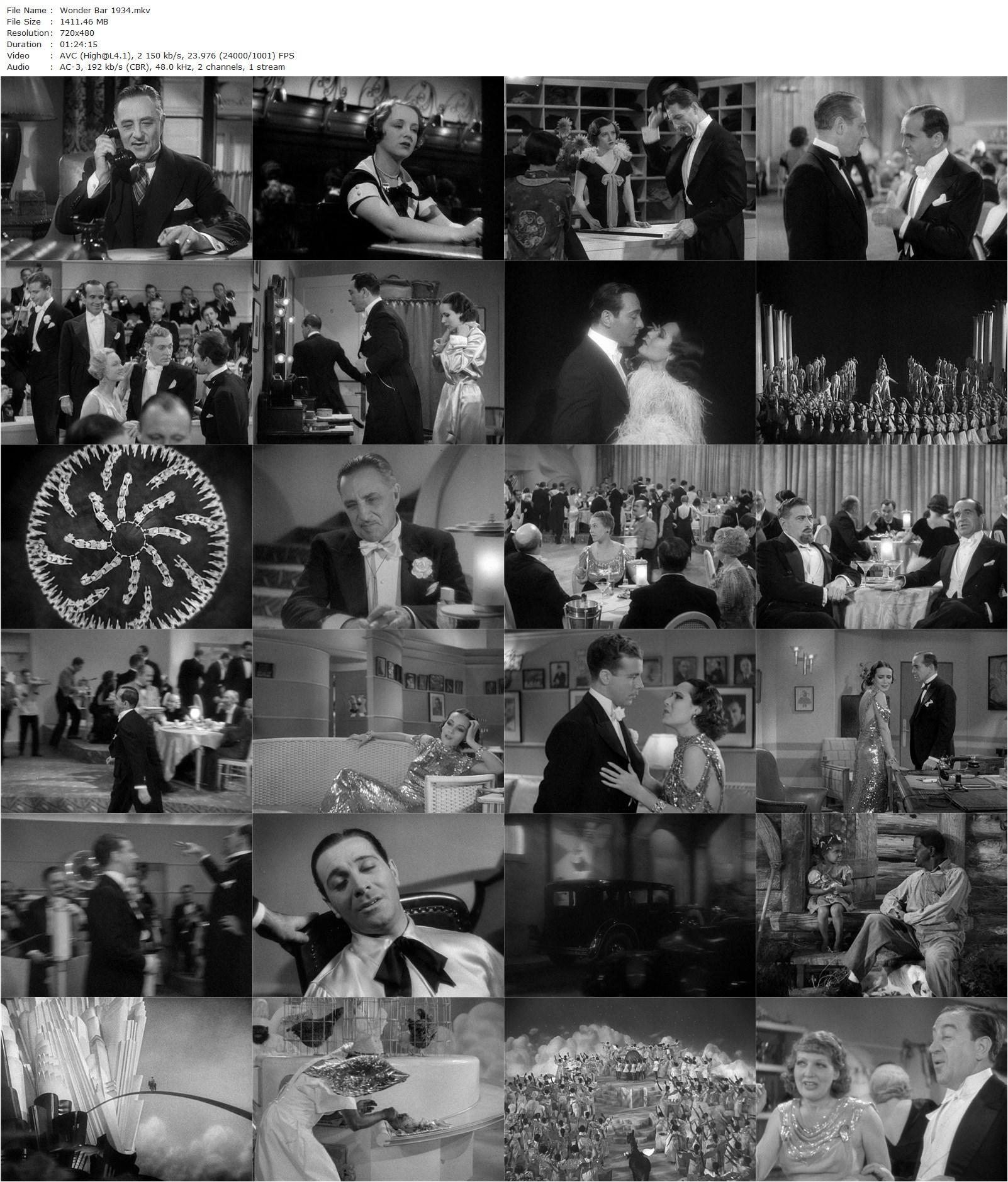 Wonder Bar (1934) Lloyd Bacon, Al Jolson, Kay Francis, Dolores del Rio-poster