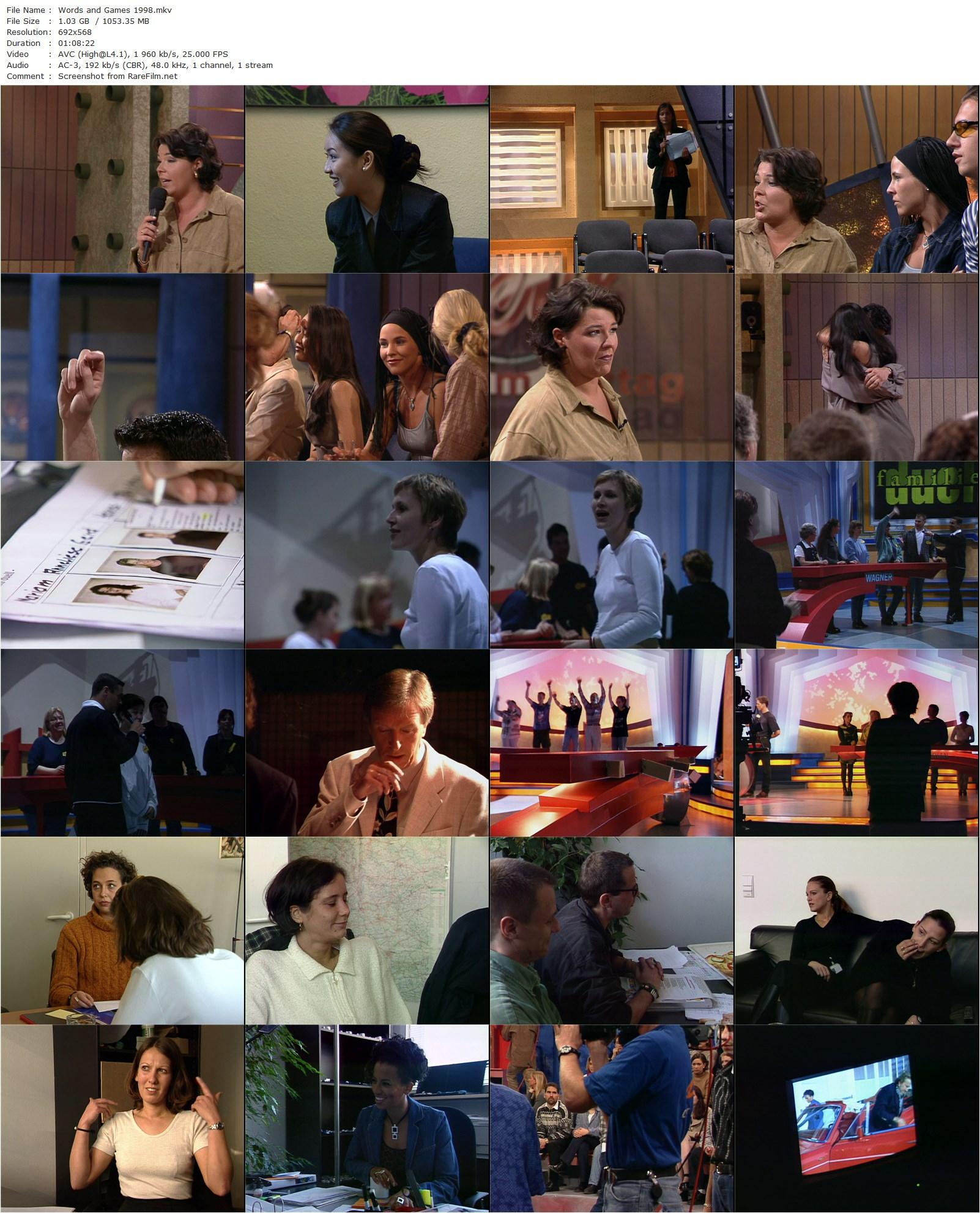 Words and Games / Worte und Spiele (1998) Harun Farocki, Vera Int-Veen, Arabella Kiesbauer, Werner Schulze-Erdel-poster