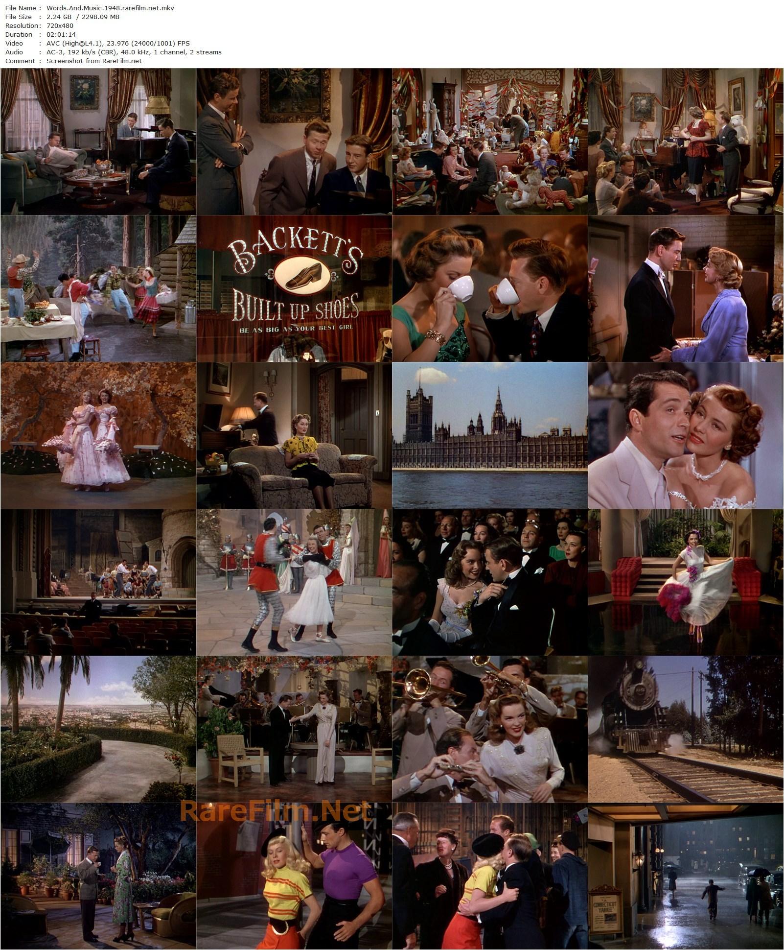 Words and Music (1948) Norman Taurog, Mickey Rooney, Tom Drake, June Allyson-poster