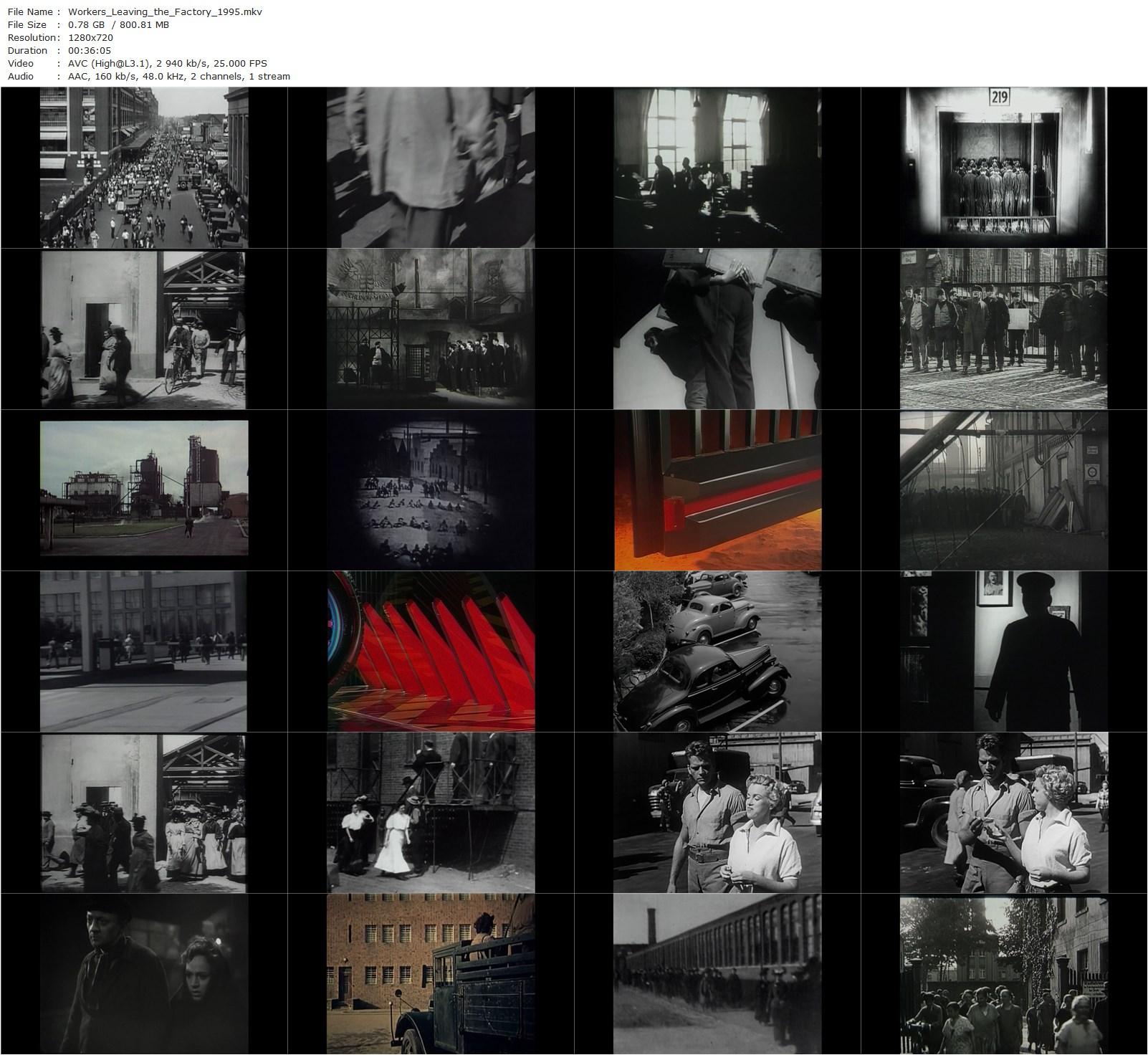 Workers Leaving the Factory AKA Arbeiter verlassen die Fabrik (1995) Harun Farocki-poster