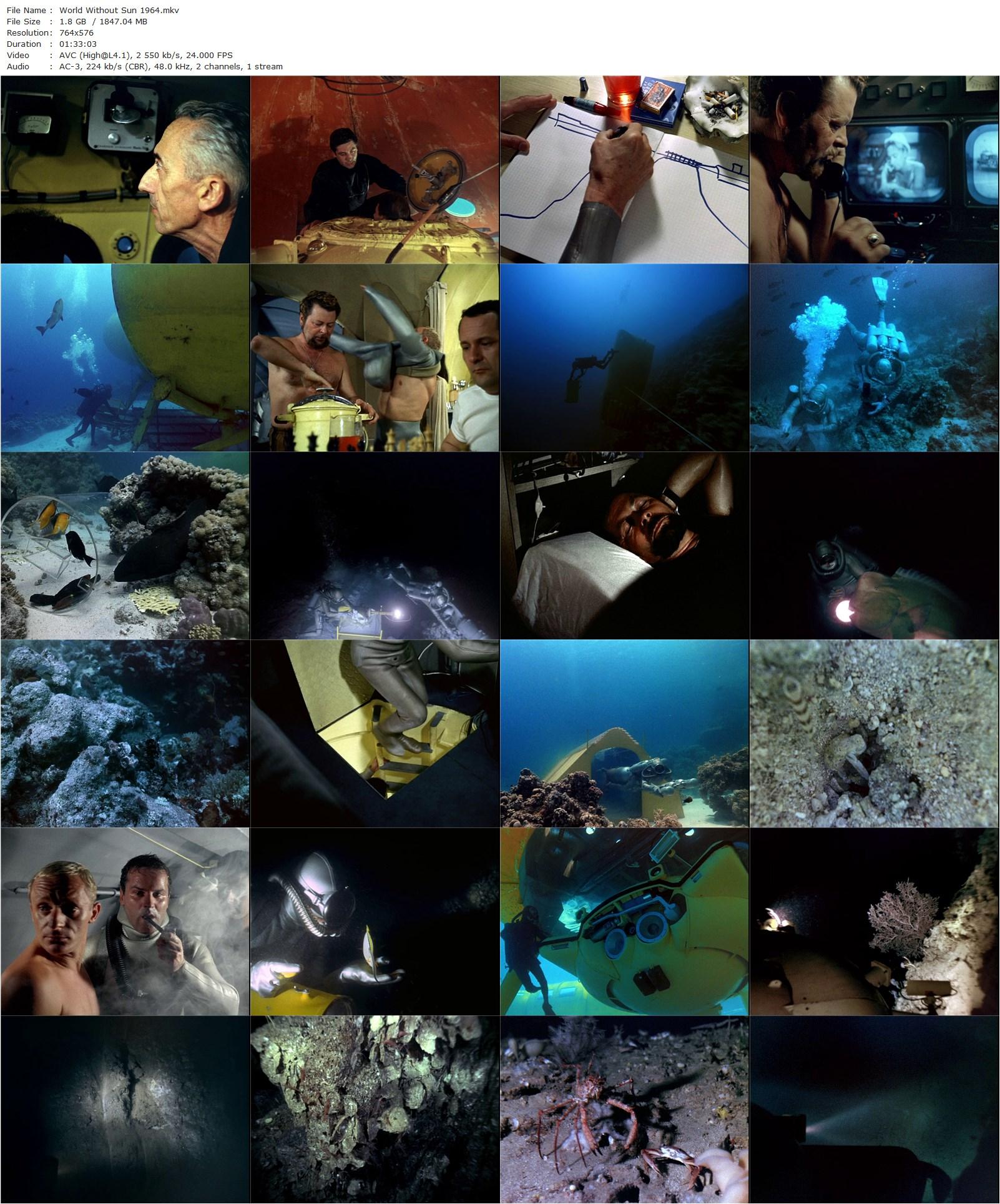 World Without Sun AKA Le monde sans soleil (1964) Jacques-Yves Cousteau, Pierre Bidault, Louis Bidegant, Christian Bonnici-poster
