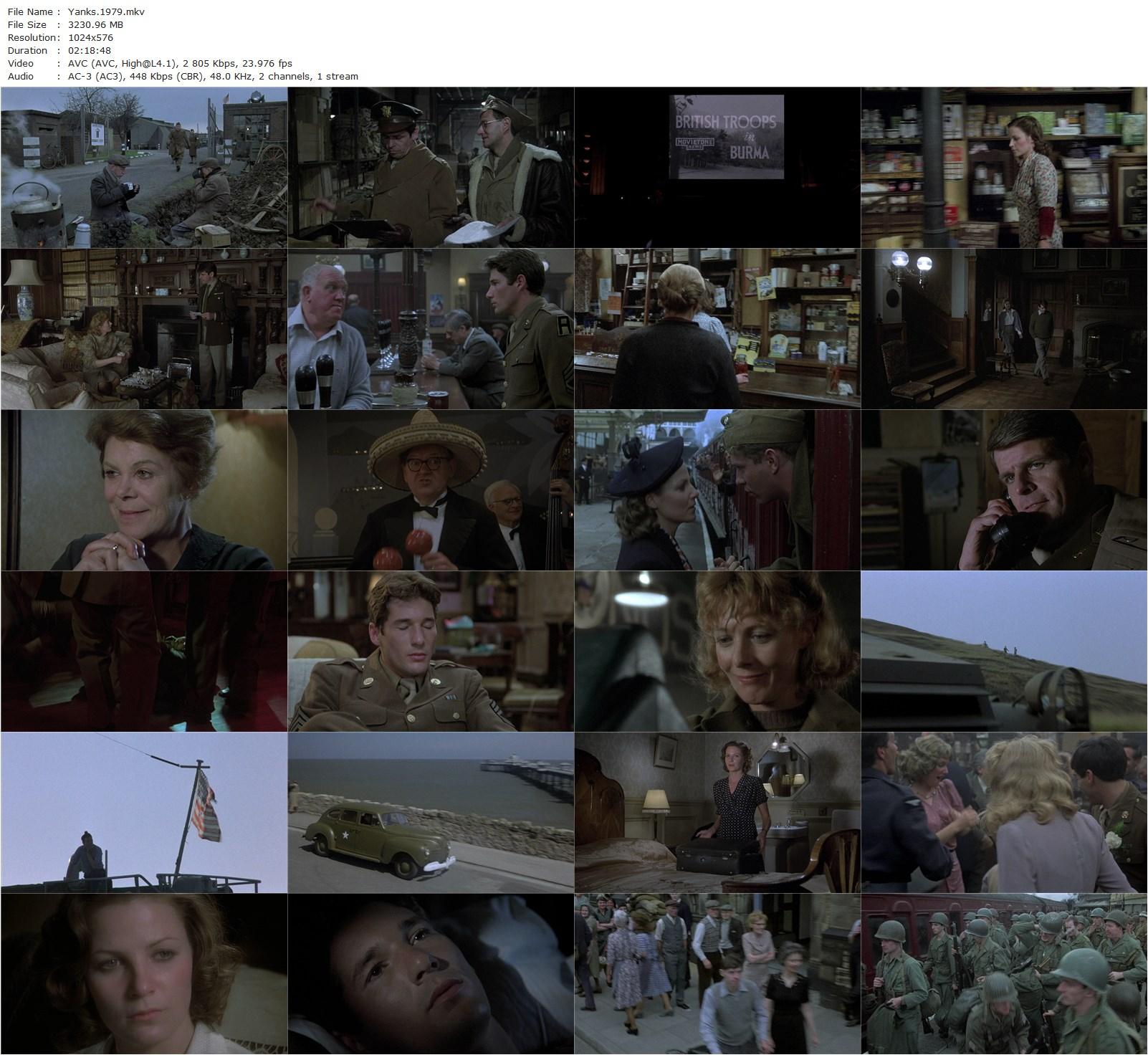 Yanks (1979) John Schlesinger, Richard Gere, Lisa Eichhorn, Vanessa Redgrave-poster