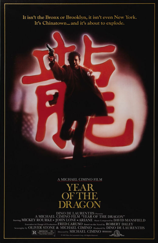 Year of The Dragon (1985) Michael Cimino, Mickey Rourke, John Lone, Ariane