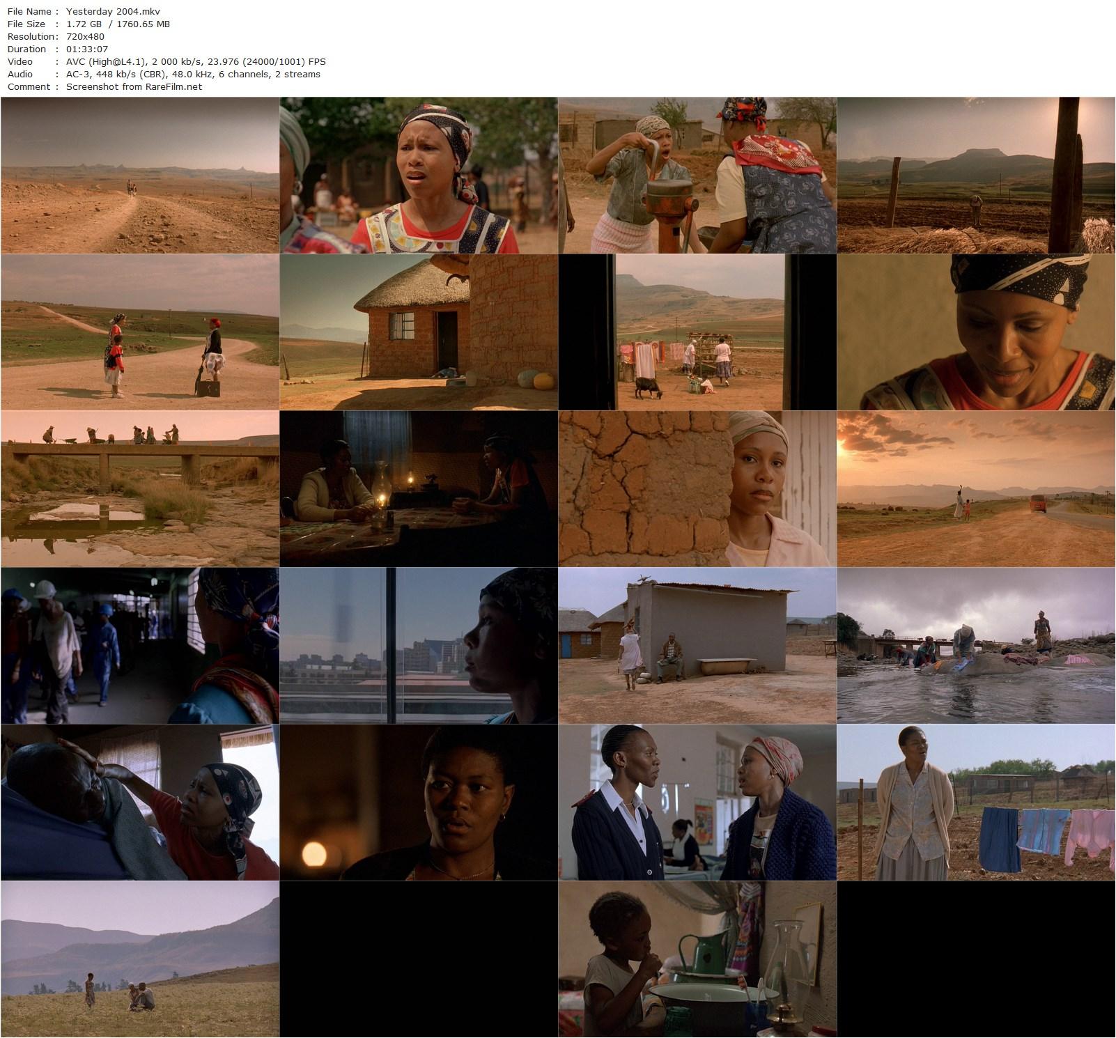 Yesterday (2004) Darrell Roodt, Leleti Khumalo-poster