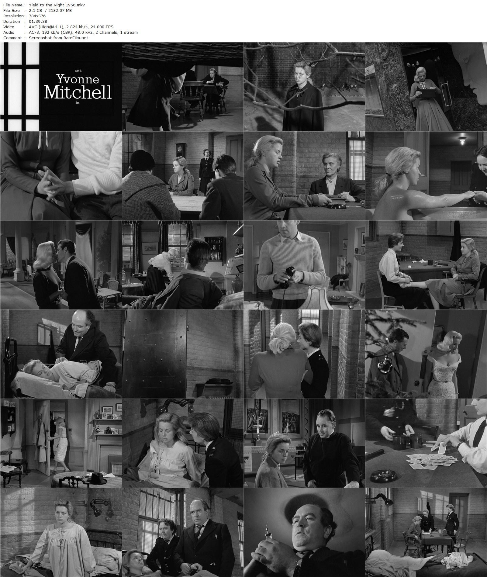 Yield to the Night (1956) J. Lee Thompson, Diana Dors, Yvonne Mitchell, Michael Craig-poster