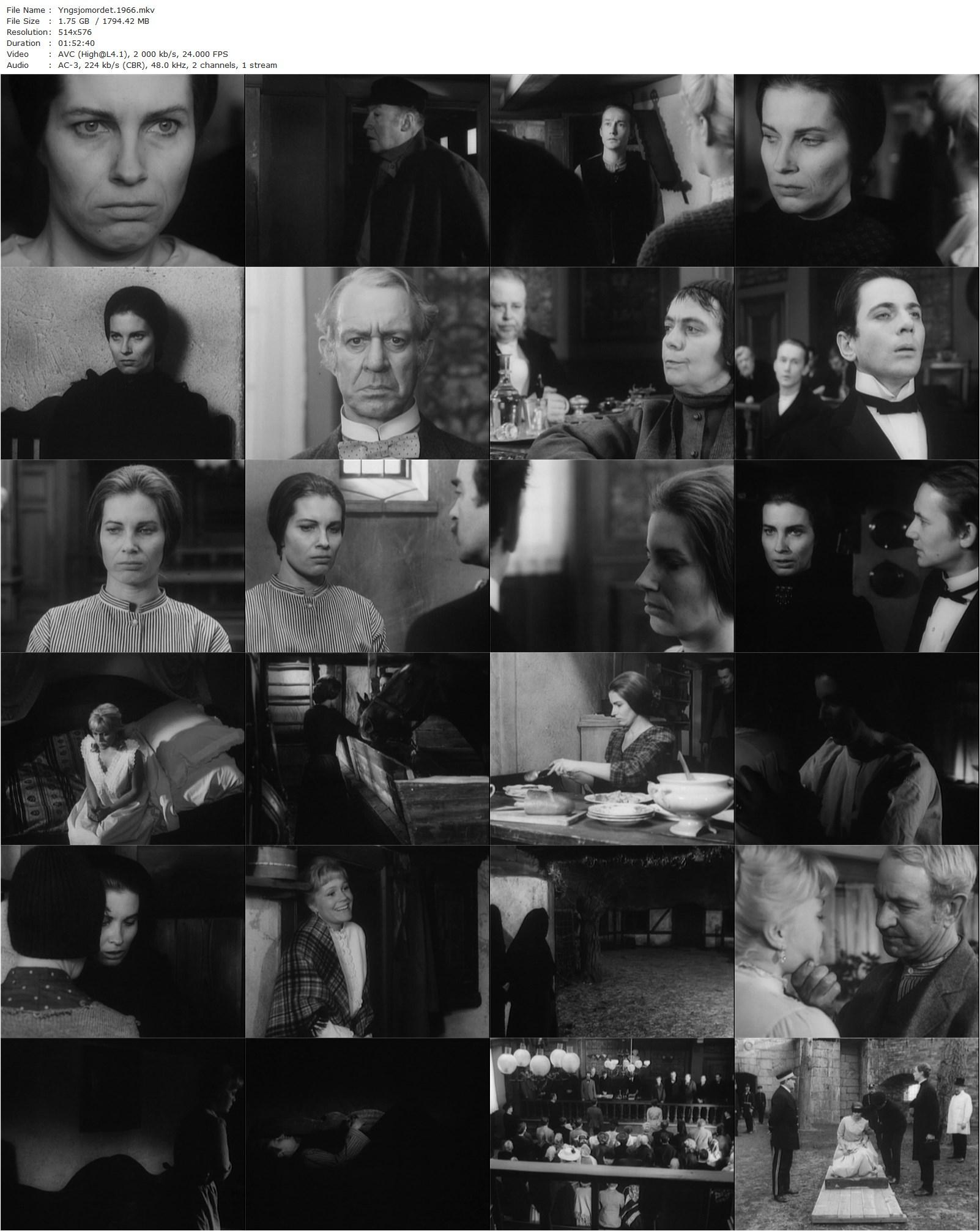 Woman of Darkness AKA Yngsjömordet (1966) Arne Mattsson, Gunnel Lindblom, Christina Schollin, Gösta Ekman-poster