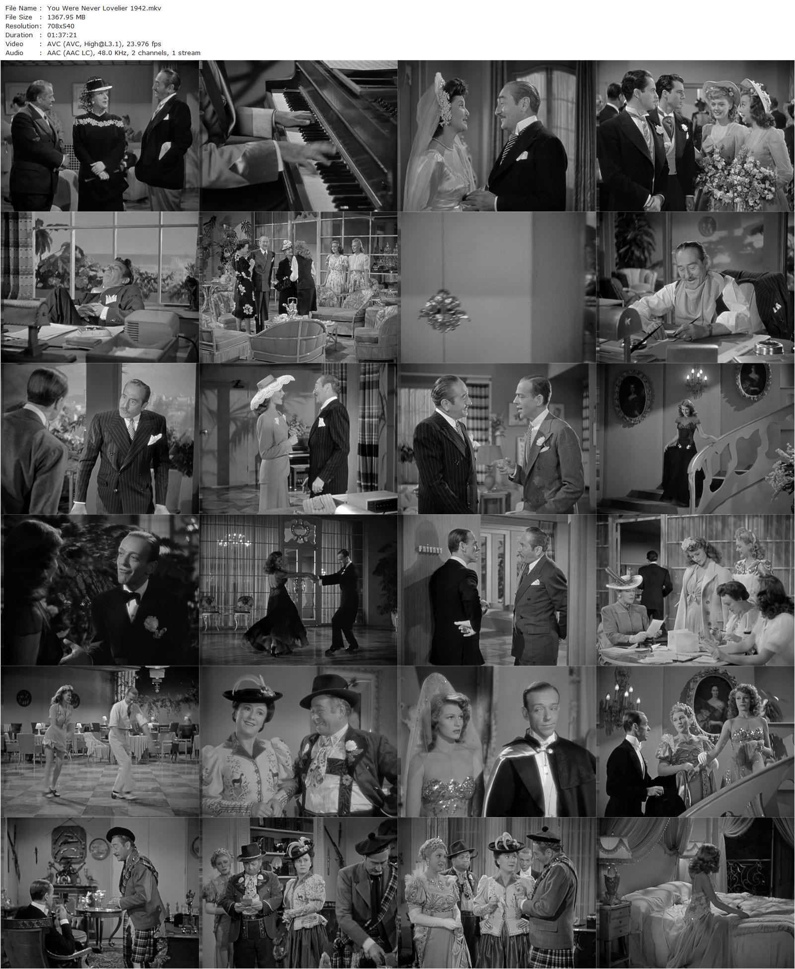 You Were Never Lovelier (1942) William A. Seiter, Fred Astaire, Rita Hayworth, Adolphe Menjou-poster