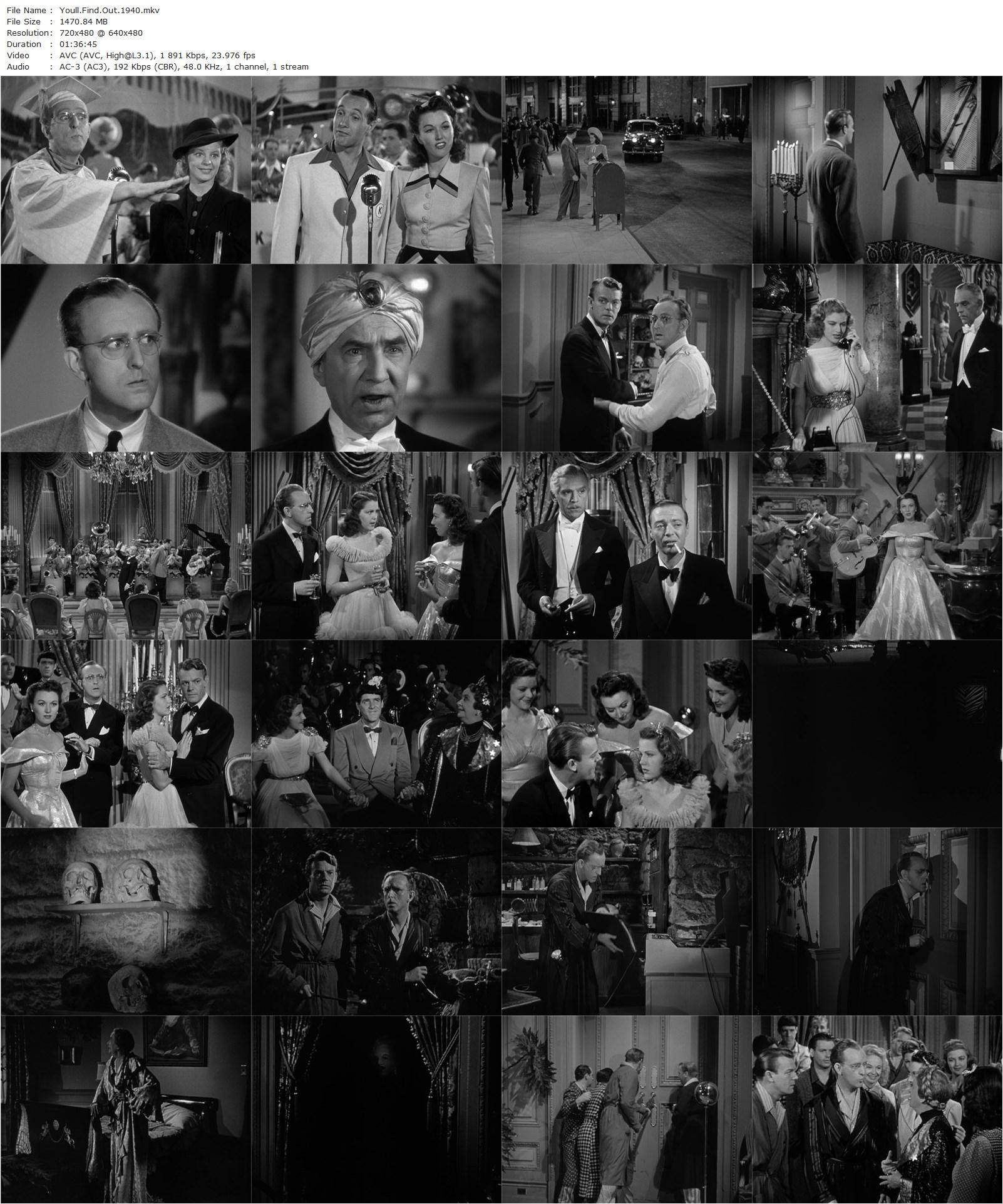 You’ll Find Out (1940) David Butler, Kay Kyser, Peter Lorre, Boris Karloff-poster