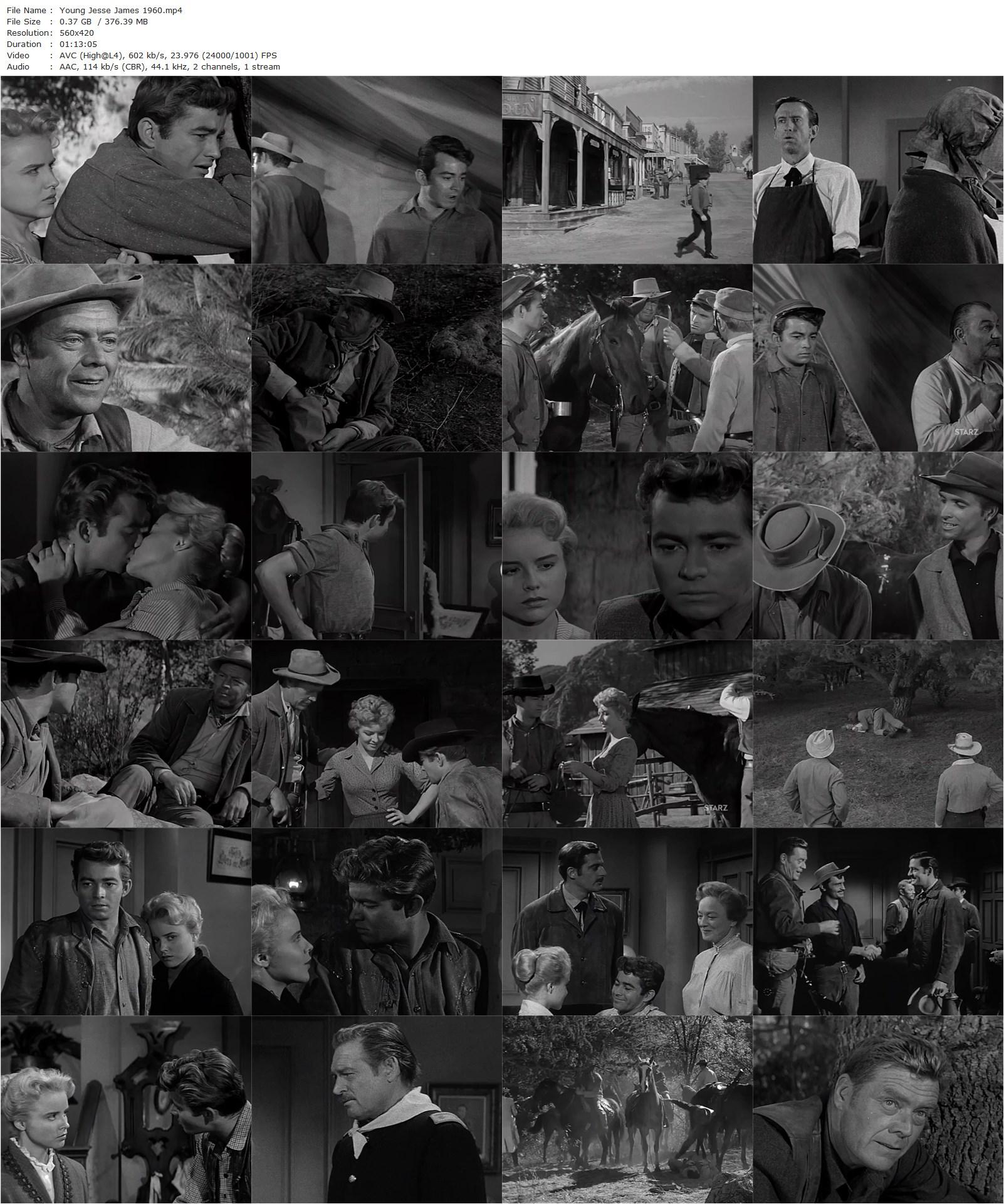 Young Jesse James (1960) William F. Claxton, Ray Stricklyn, Willard Parker, Merry Anders-poster