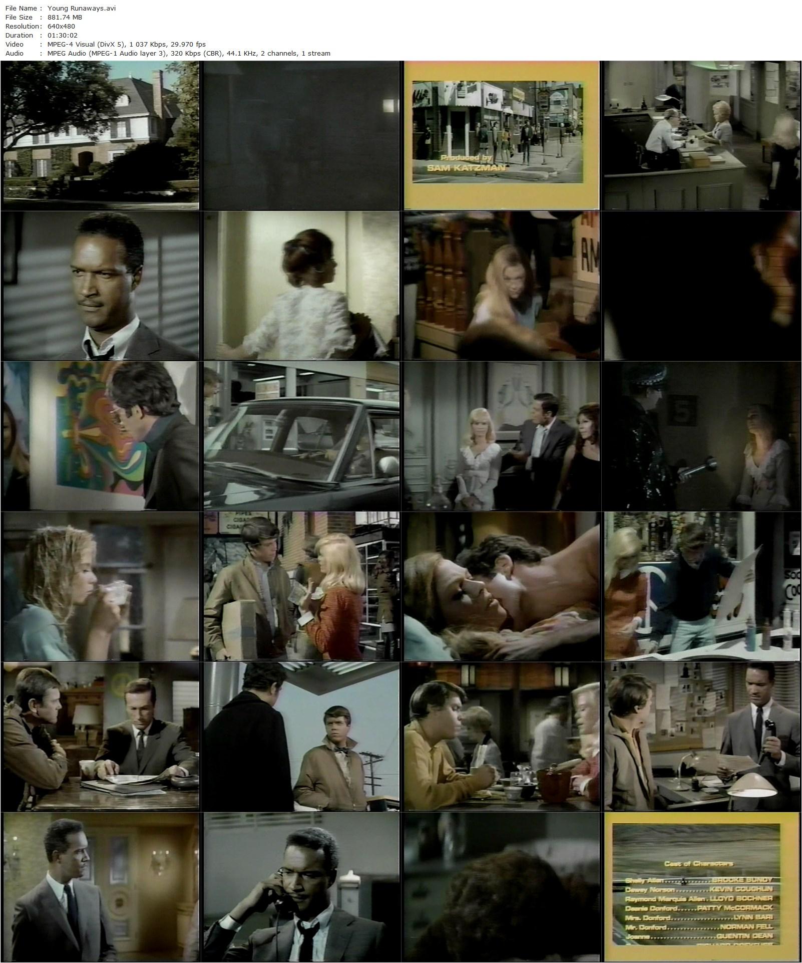 The Young Runaways (1968) Arthur Dreifuss, Brooke Bundy, Kevin Coughlin, Lloyd Bochner-poster