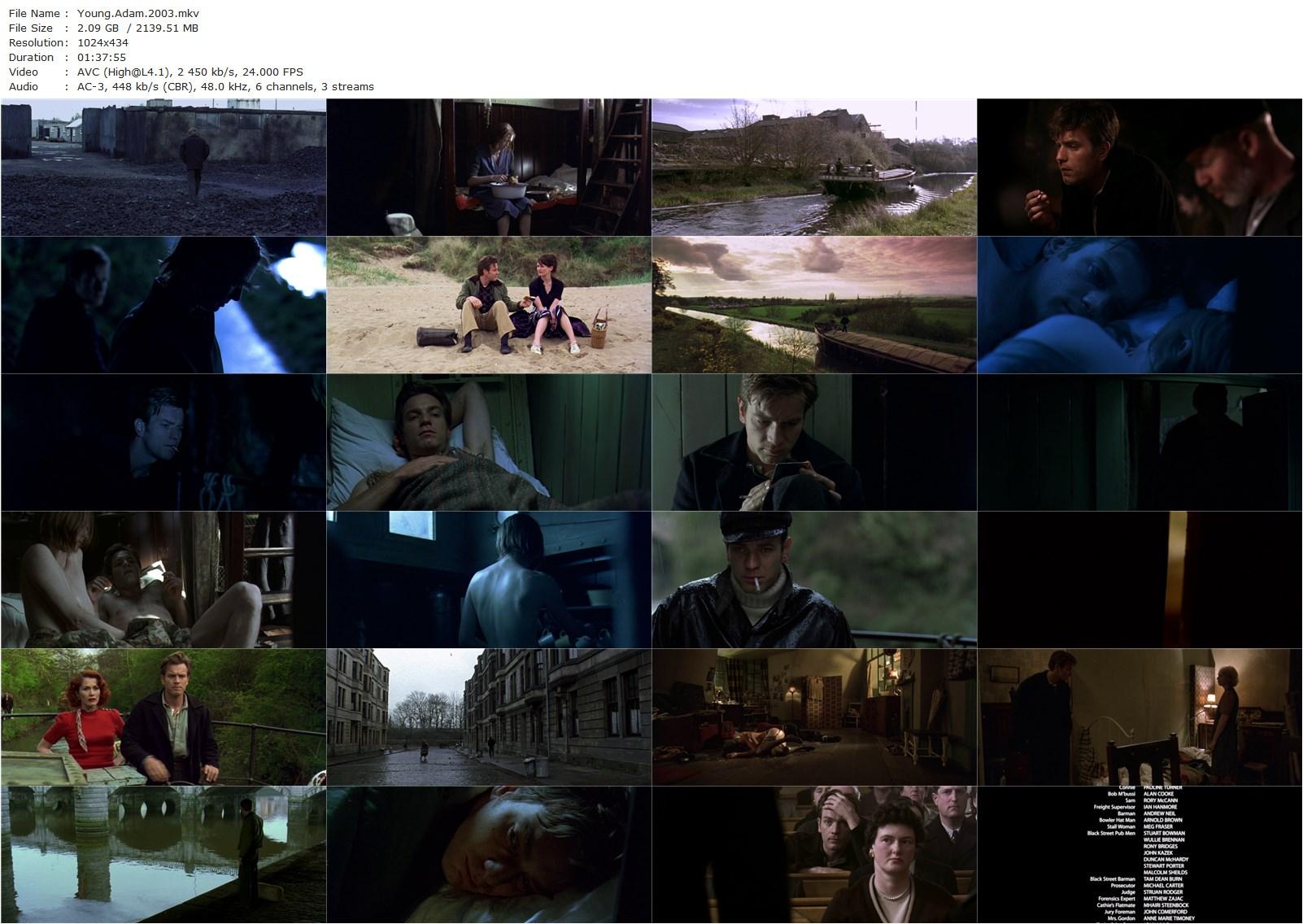 Young Adam (2003) David Mackenzie, Ewan McGregor, Tilda Swinton, Peter Mullan-poster