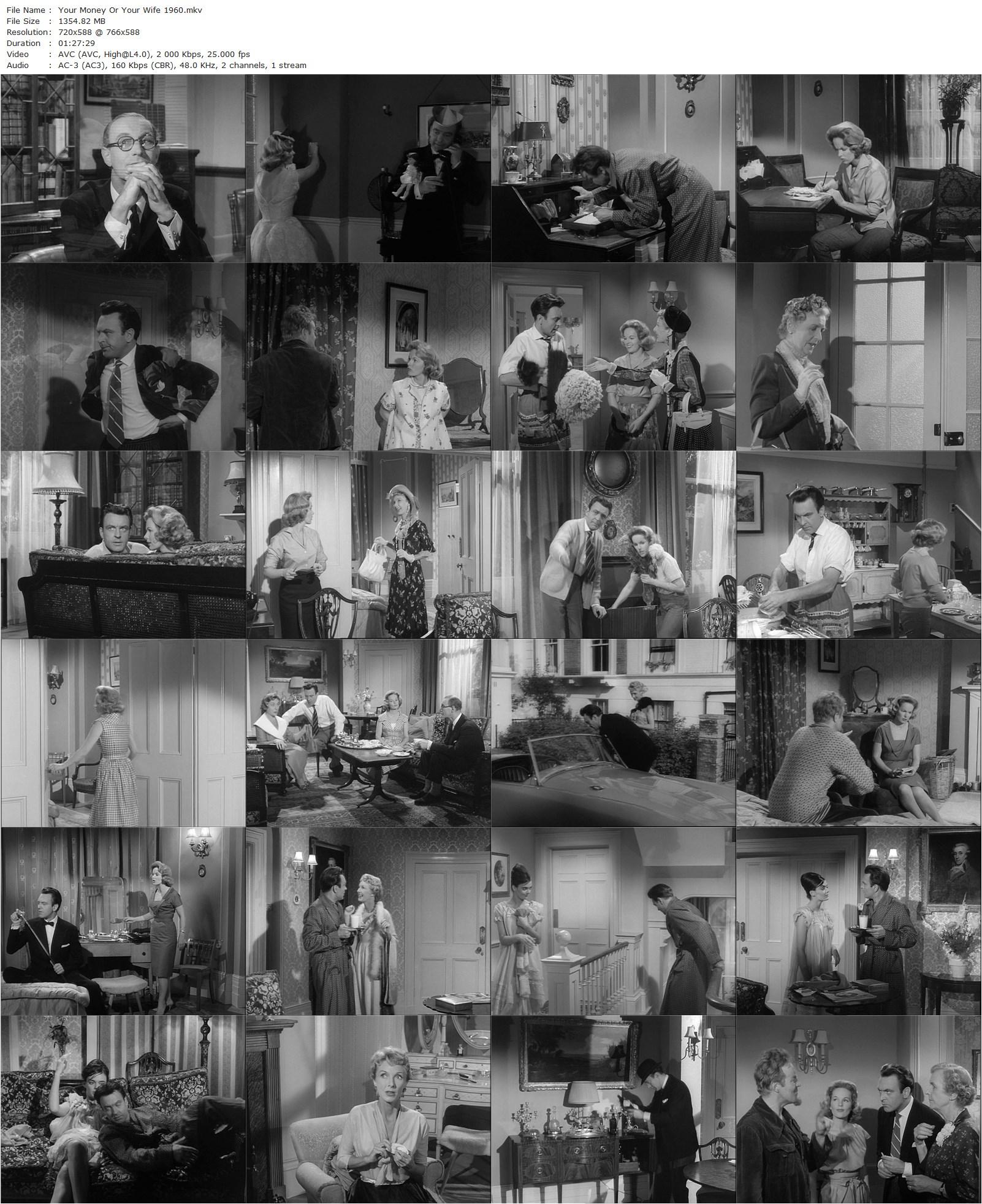 Your Money or Your Wife (1960) Anthony Simmons, Donald Sinden, Peggy Cummins, Richard Wattis-poster