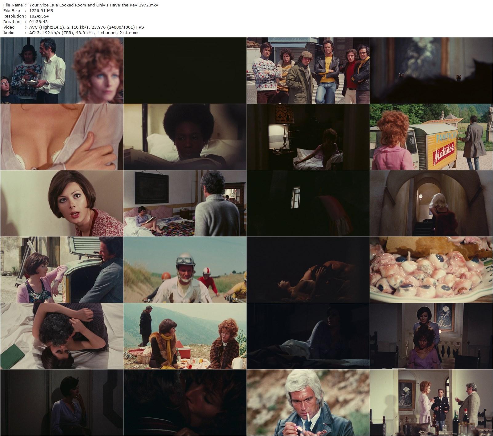 Your Vice Is a Locked Room and Only I Have the Key AKA Il tuo vizio è una stanza chiusa e solo io ne ho la chiave (1972) Sergio Martino, Edwige Fenech, Anita Strindberg, Luigi Pistilli-poster