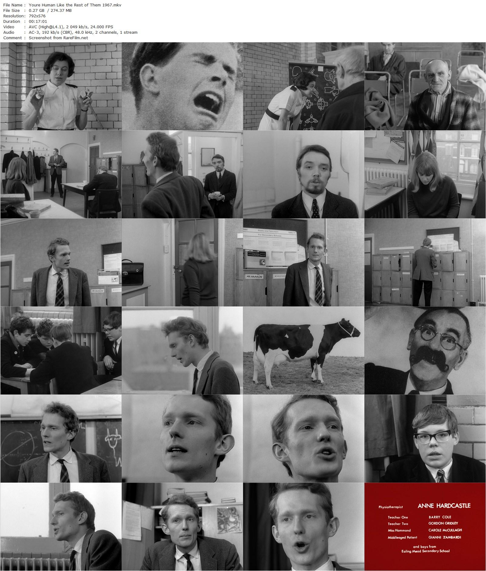 You’re Human Like the Rest of Them (1967) B.S. Johnson, William Hoyland, Barry Cole, Gordon Gridley-poster