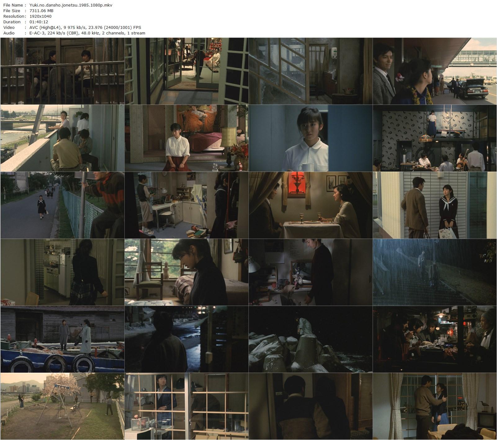 Lost Chapter of Snow: Passion AKA Yuki no dansho – jonetsu (1985) Shinji Sômai, Yuki Saitô, Takaaki Enoki, Kiminori Sera-poster