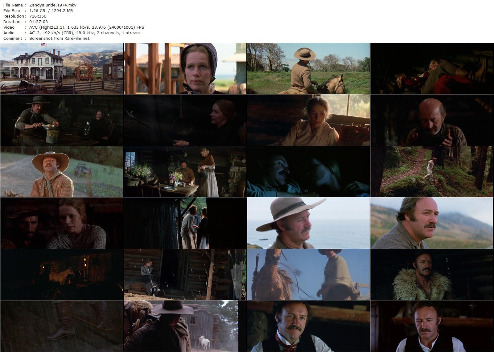 Zandy’s Bride (1974) Jan Troell, Gene Hackman, Liv Ullmann, Eileen Heckart-poster