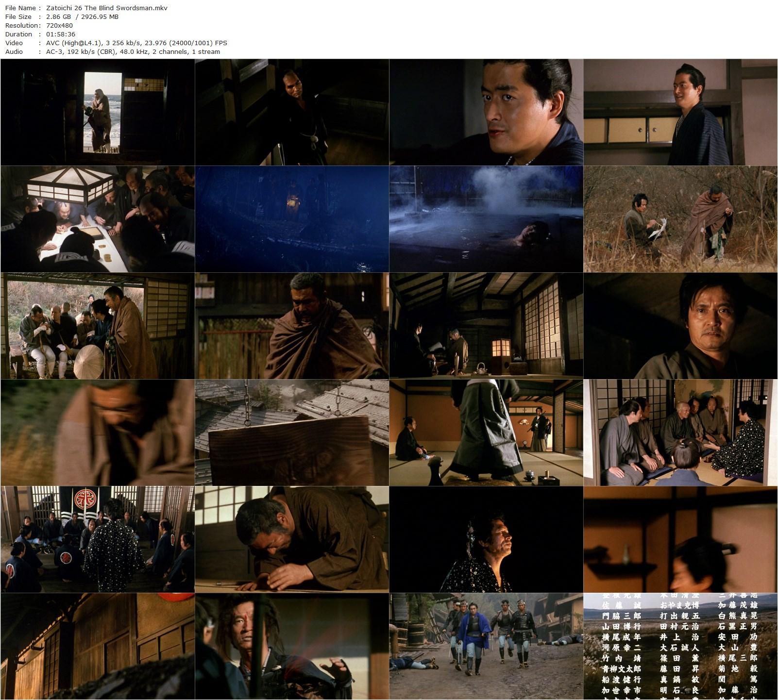 Zatoichi: The Blind Swordsman AKA Zatôichi (1989) Shintarô Katsu, Kanako Higuchi, Takanori Jinnai-poster