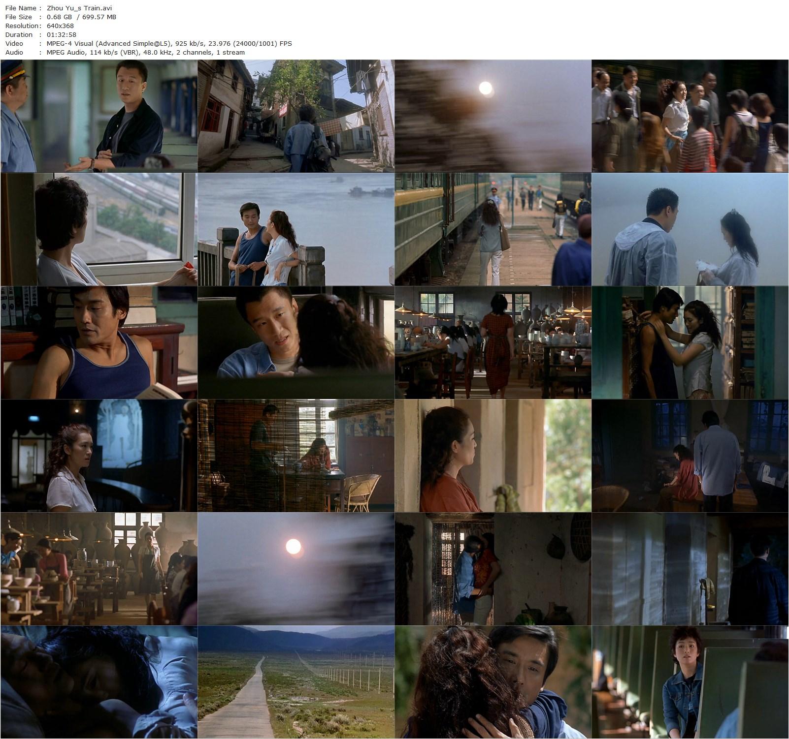 Zhou Yu’s Train AKA Zhou Yu de huo che (2002) Zhou Sun, Li Gong, Tony Ka Fai Leung, Honglei Sun-poster