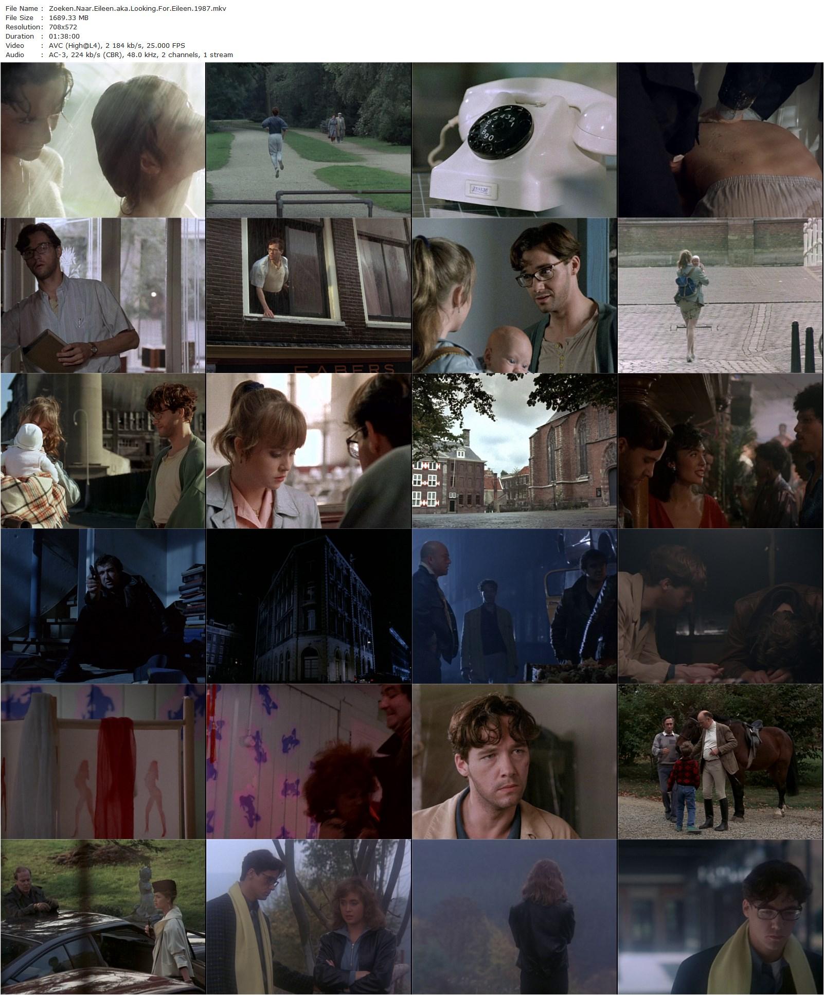 Looking for Eileen AKA Zoeken naar Eileen (1987) Rudolf van den Berg, Thom Hoffman, Lysette Anthony, Marijke Veugelers-poster