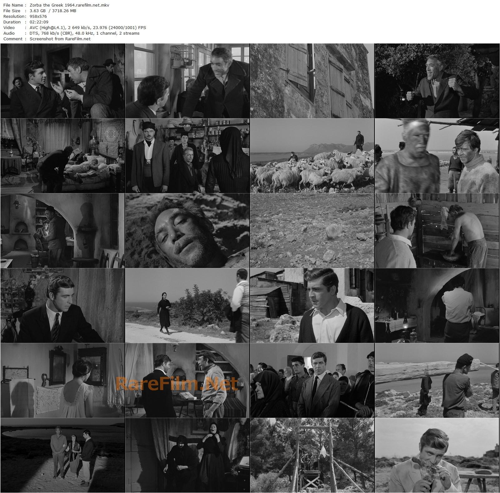 Zorba the Greek / Alexis Sorbas (1964) Mihalis Kakogiannis, Anthony Quinn, Alan Bates, Irene Papas-poster