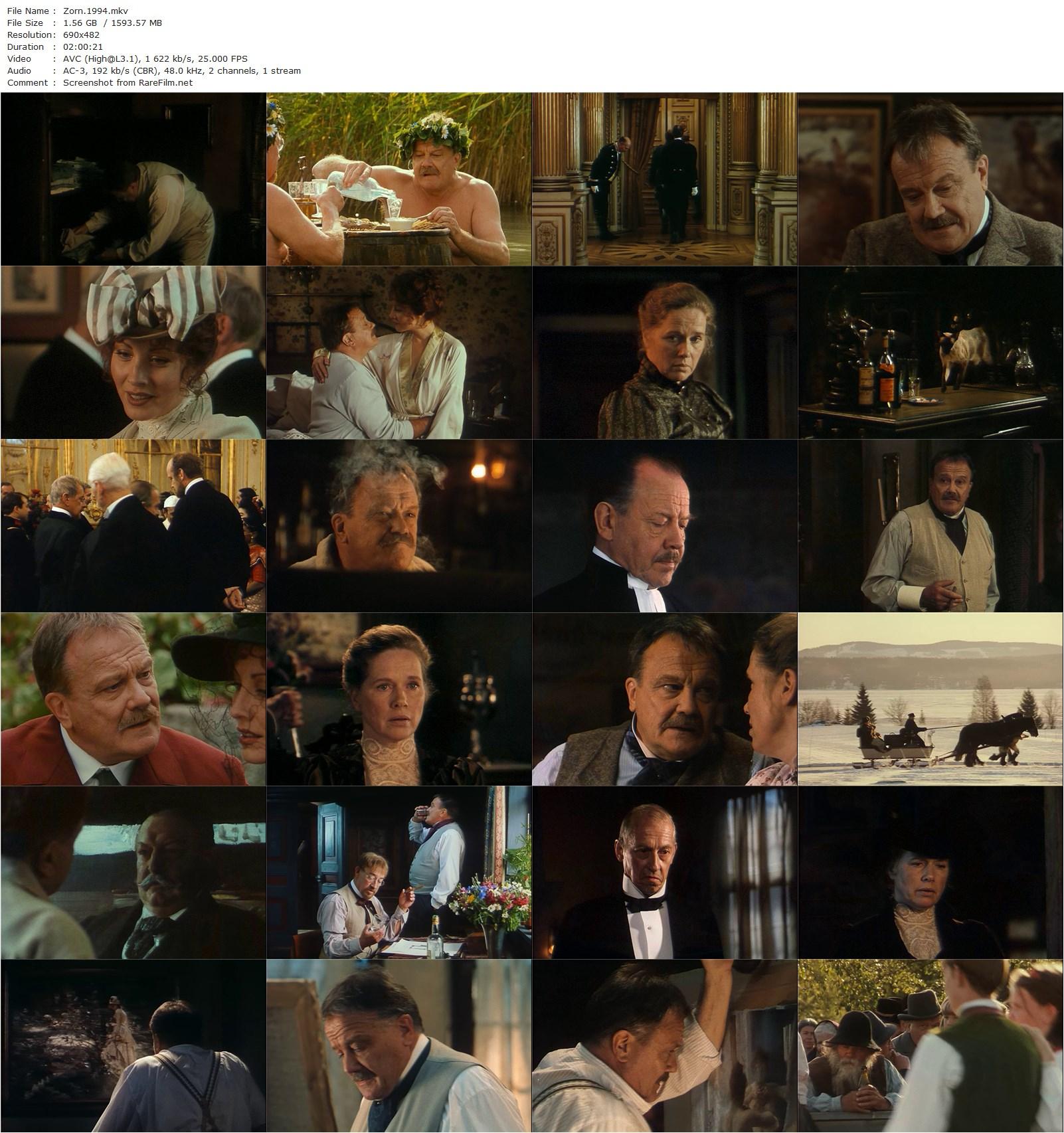 Zorn (1994) Gunnar Hellström, Linda Kozlowski-poster