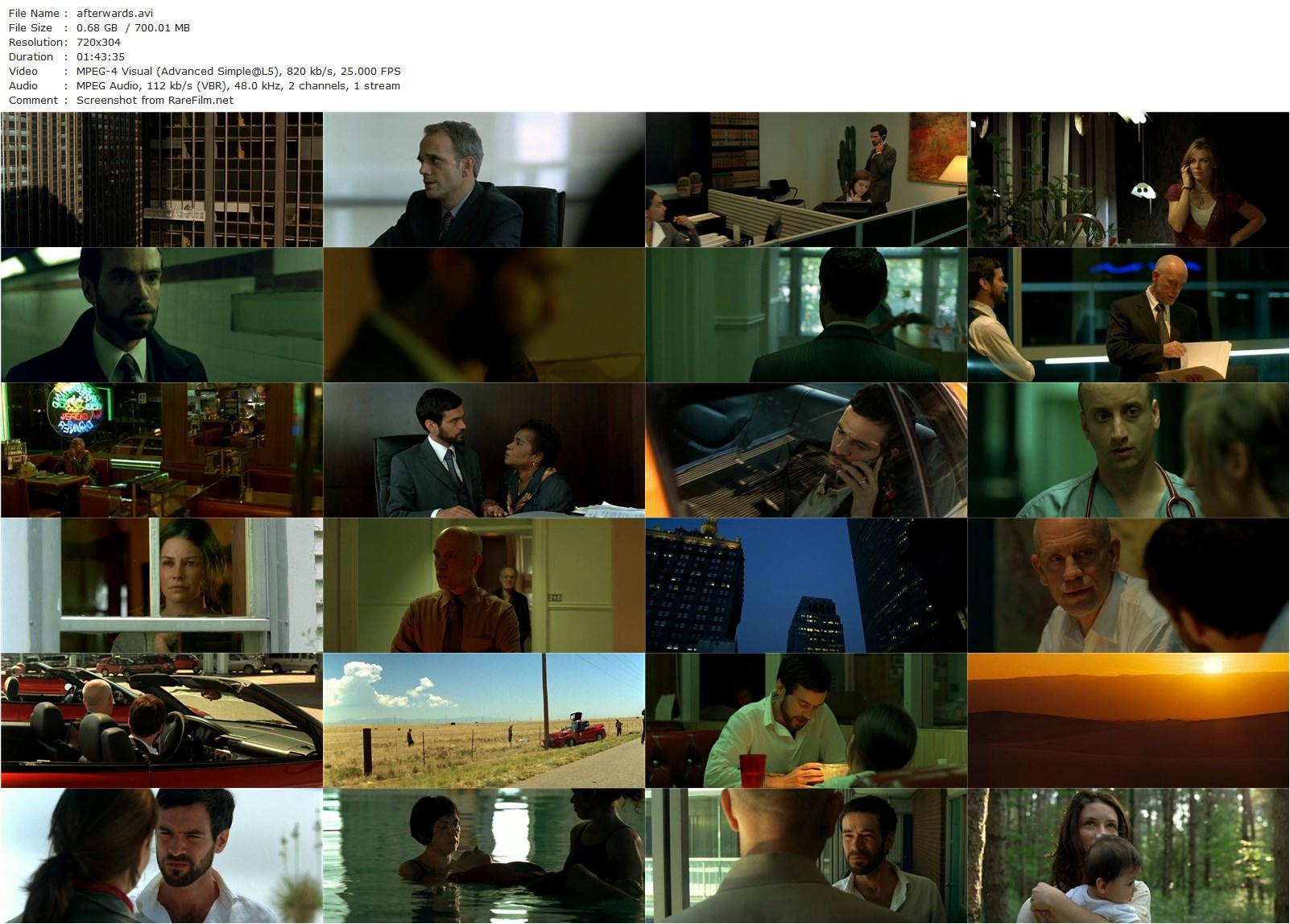 Afterwards (2008) Gilles Bourdos, Romain Duris, John Malkovich, Evangeline Lilly-poster