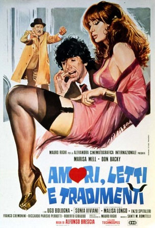 Loves, Beds and Betrayals AKA Amori, letti e tradimenti (1975) Alfonso Brescia, Marisa Mell, Don Backy, Ugo Bologna