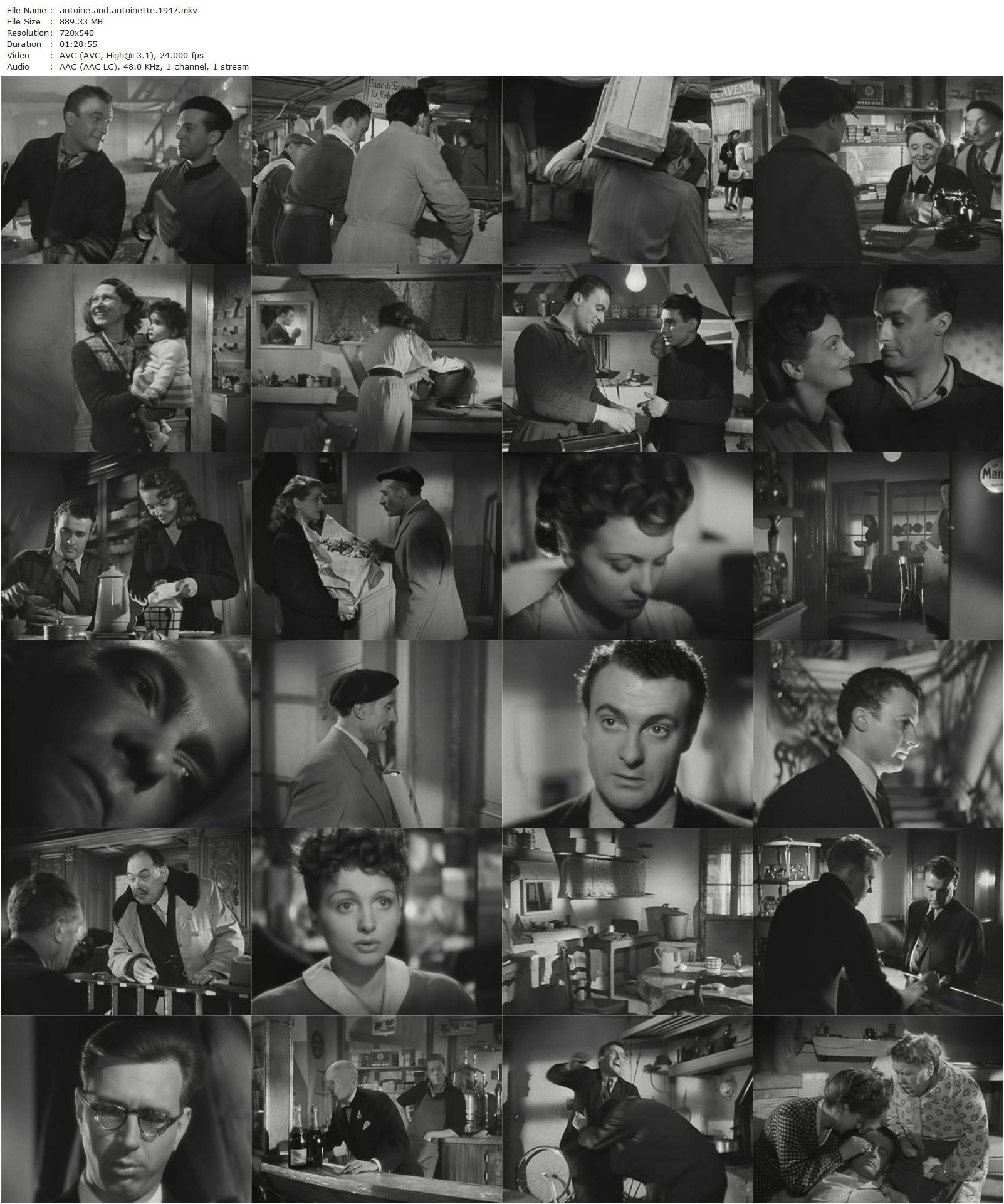 Antoine and Antoinette (1947) Jacques Becker, Roger Pigaut, Claire Mafféi, Noël Roquevert-poster