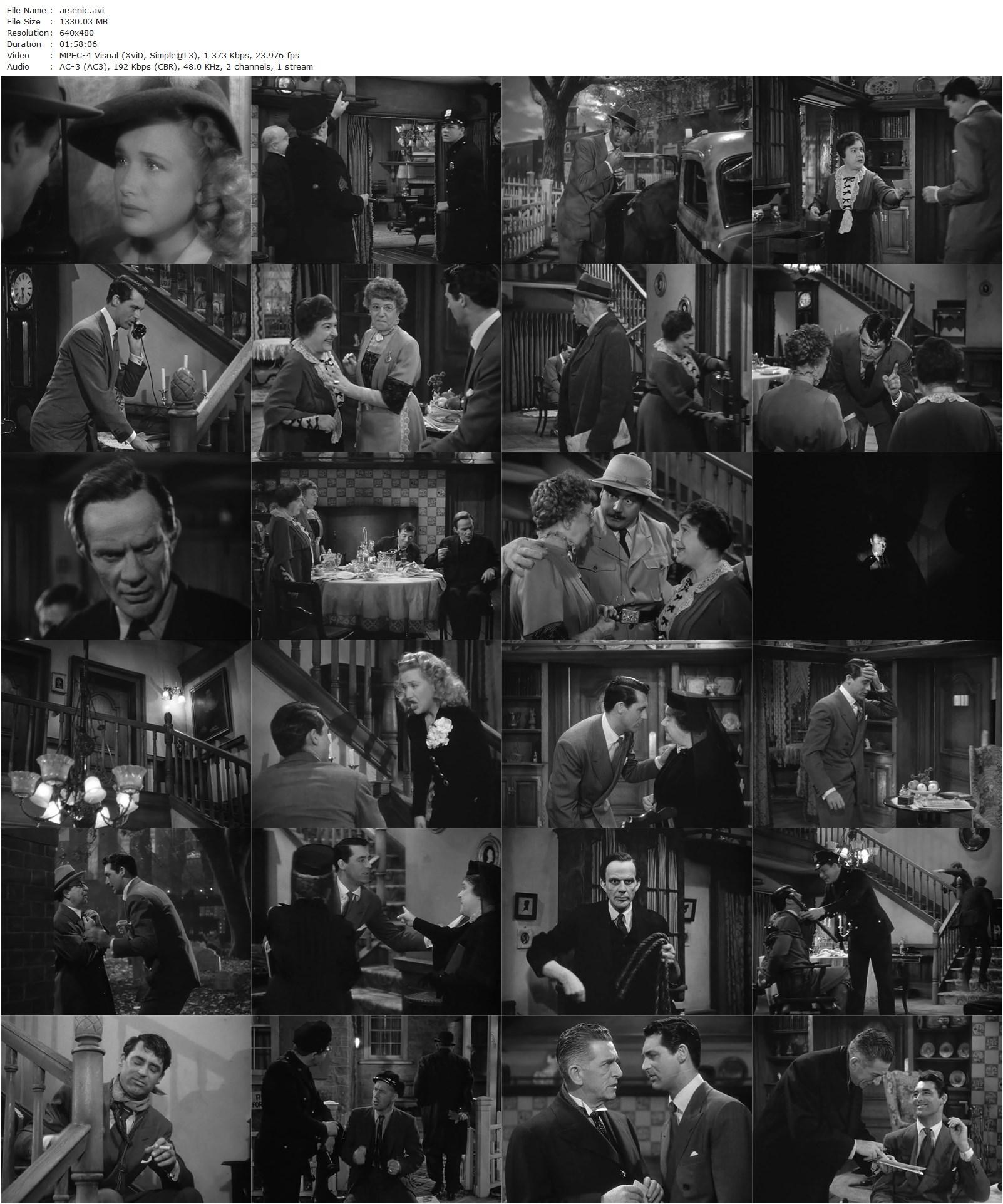 Arsenic and Old Lace (1944) Frank Capra, Cary Grant, Priscilla Lane, Raymond Massey-poster