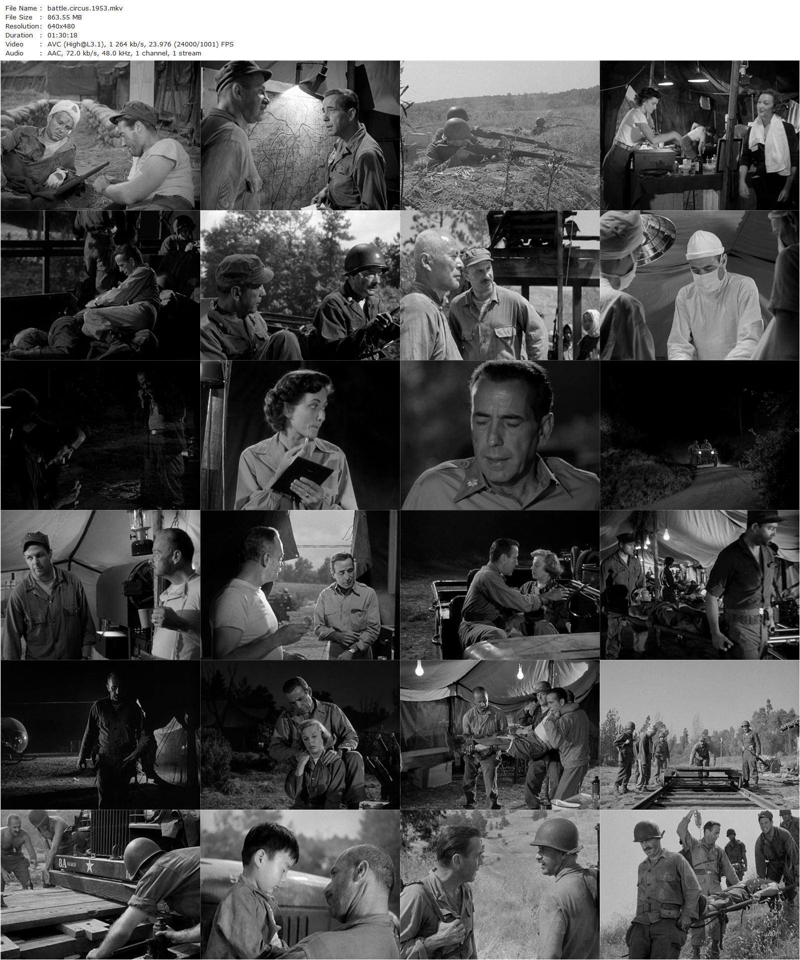 Battle Circus (1953) Richard Brooks, Humphrey Bogart, June Allyson, Keenan Wynn-poster