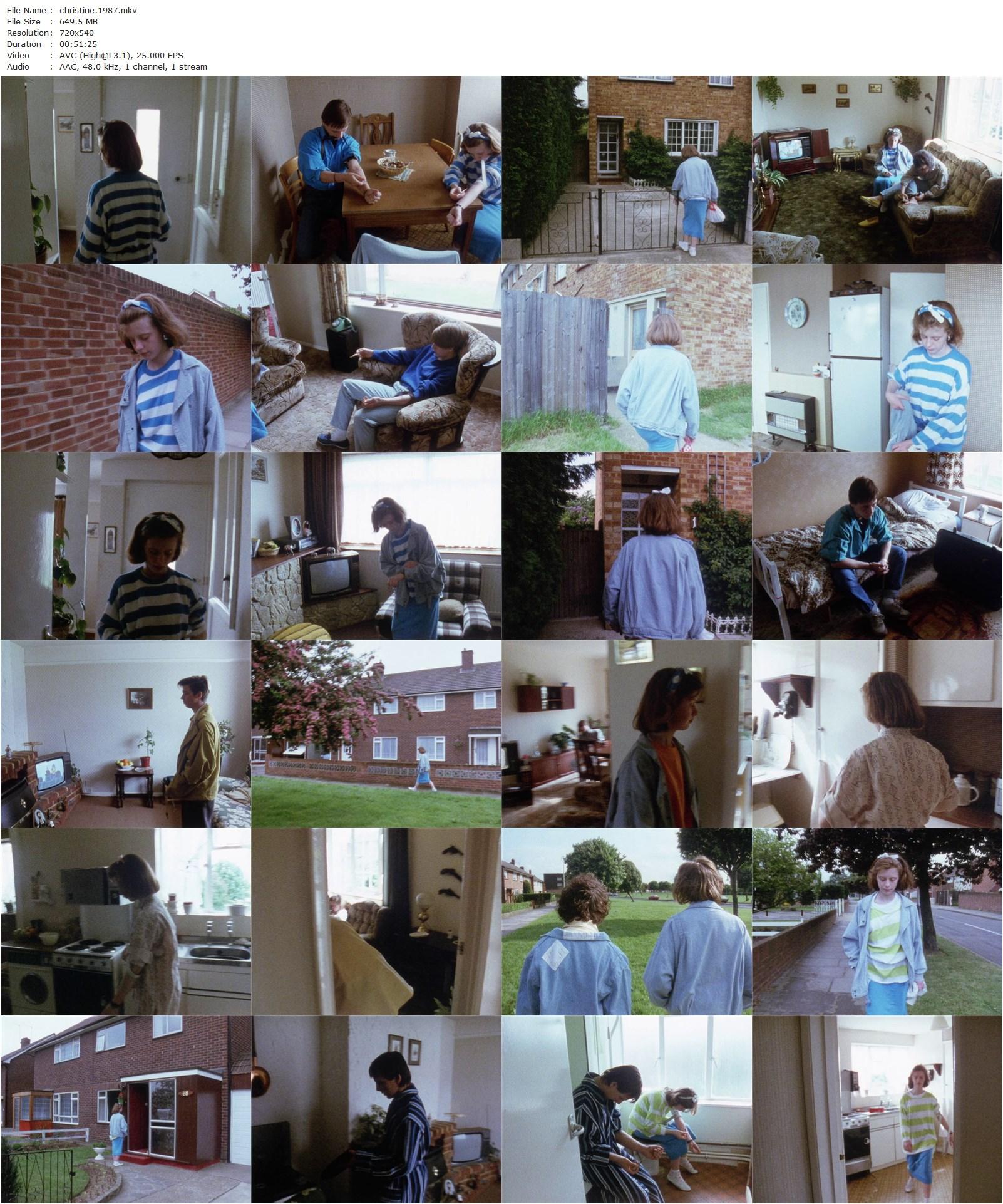 Screenplay: Christine (1987) Alan Clarke, Vicky Murdock, Kelly George, Mark Harvey-poster