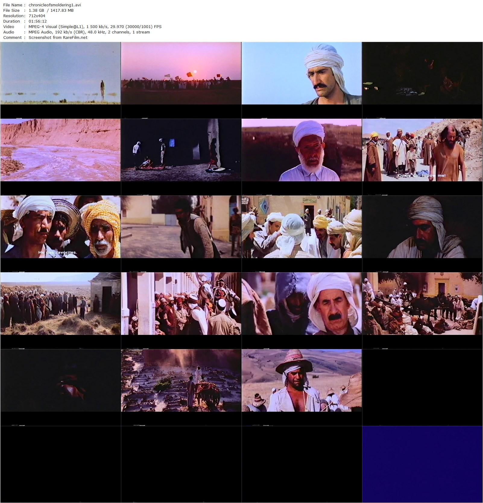 Chronicle of the Years of Fire / Ahdat sanawovach el-djamr (1975) Mohammed Lakhdar-Hamina, Yorgo Voyagis, Leila Shenna-poster