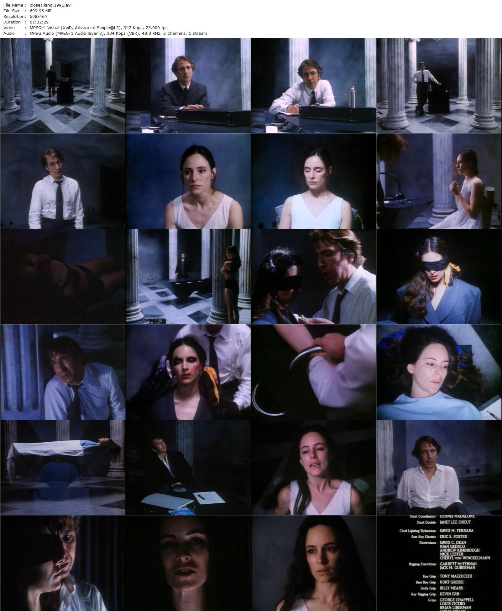 Closet Land (1991) Radha Bharadwaj, Madeleine Stowe, Alan Rickman-poster