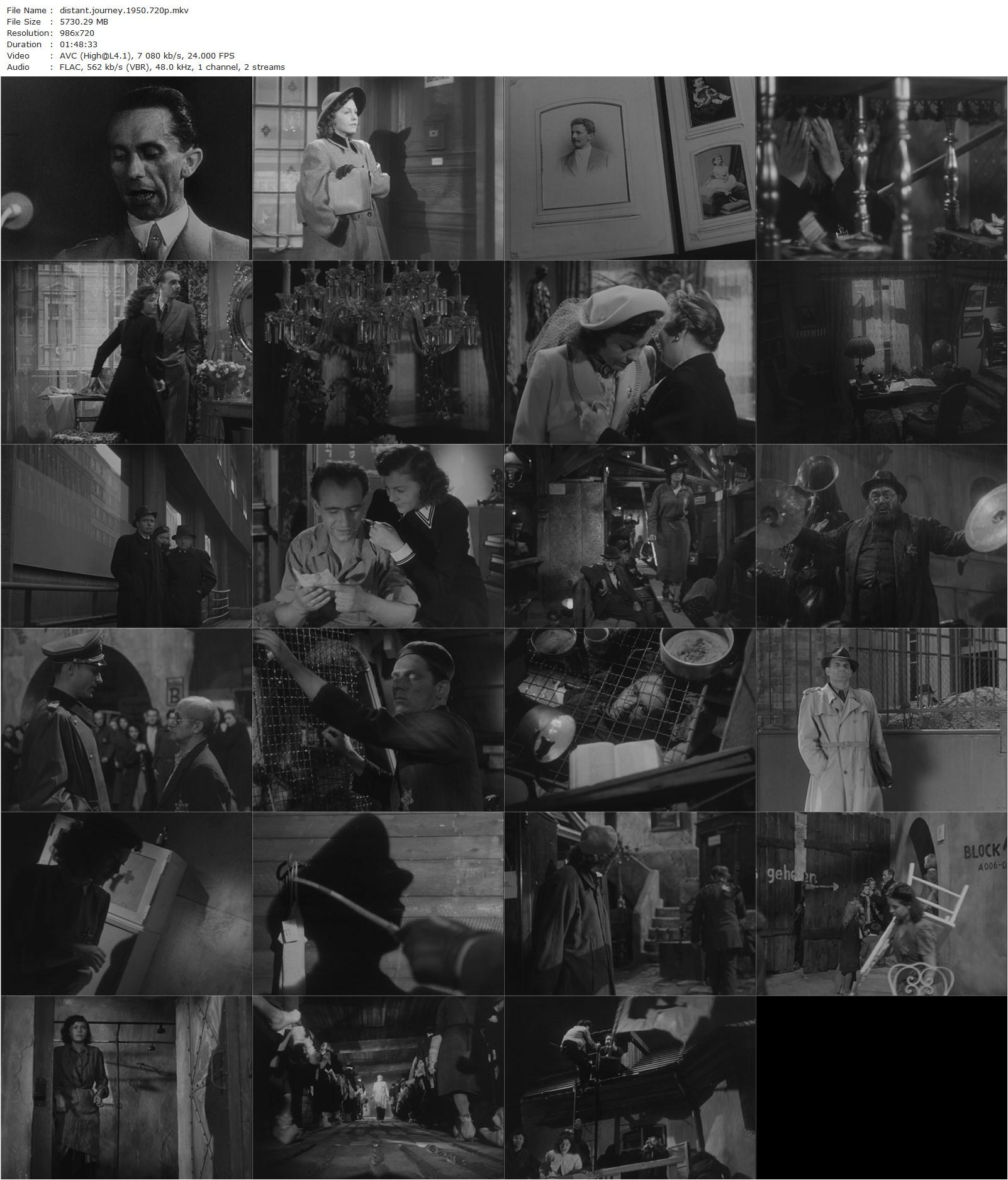 Distant Journey AKA Daleká cesta (1950) Alfréd Radok, Blanka Waleská, Otomar Krejca, Viktor Ocásek-poster