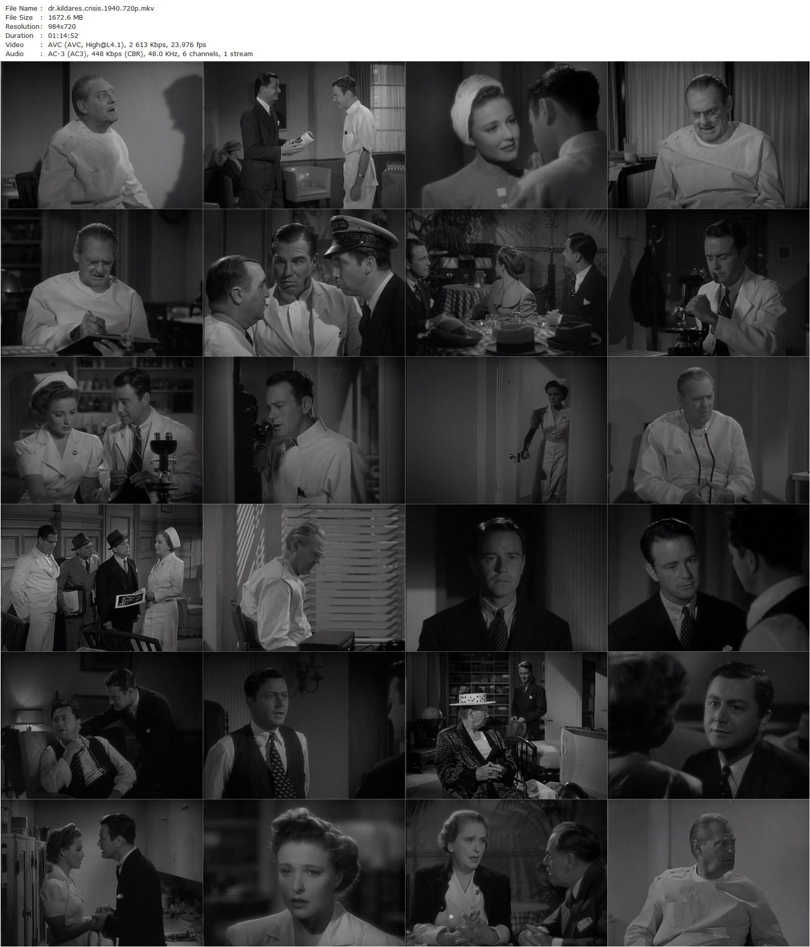 Dr. Kildare’s Crisis (1940) Harold S. Bucquet, Lew Ayres, Lionel Barrymore, Laraine Day-poster