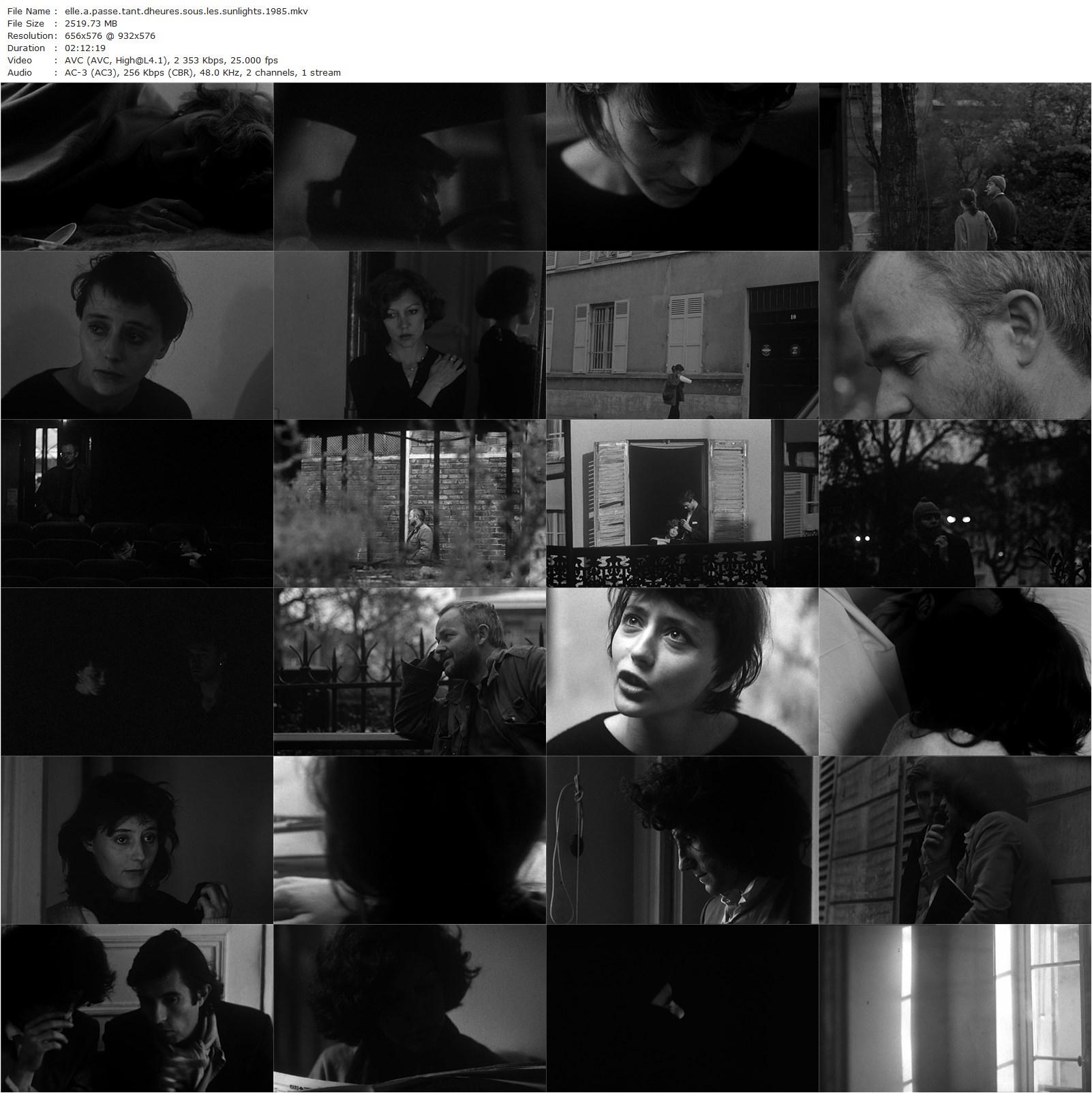 She Spent So Many Hours Under the Sun Lamps (1985) Philippe Garrel, Mireille Perrier, Jacques Bonnaffé, Anne Wiazemsky-poster