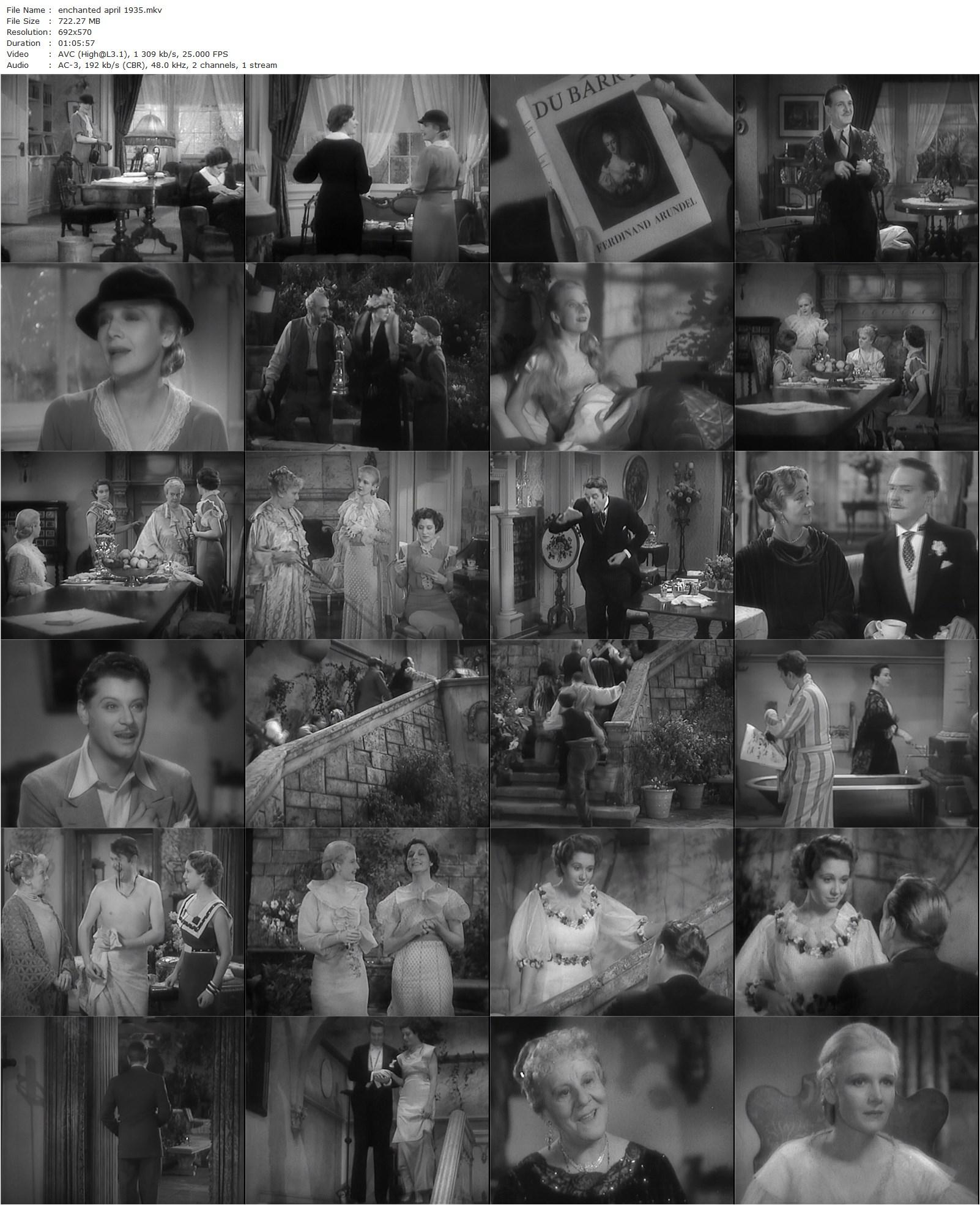 Enchanted April (1935) Harry Beaumont, Ann Harding, Frank Morgan, Katharine Alexander-poster