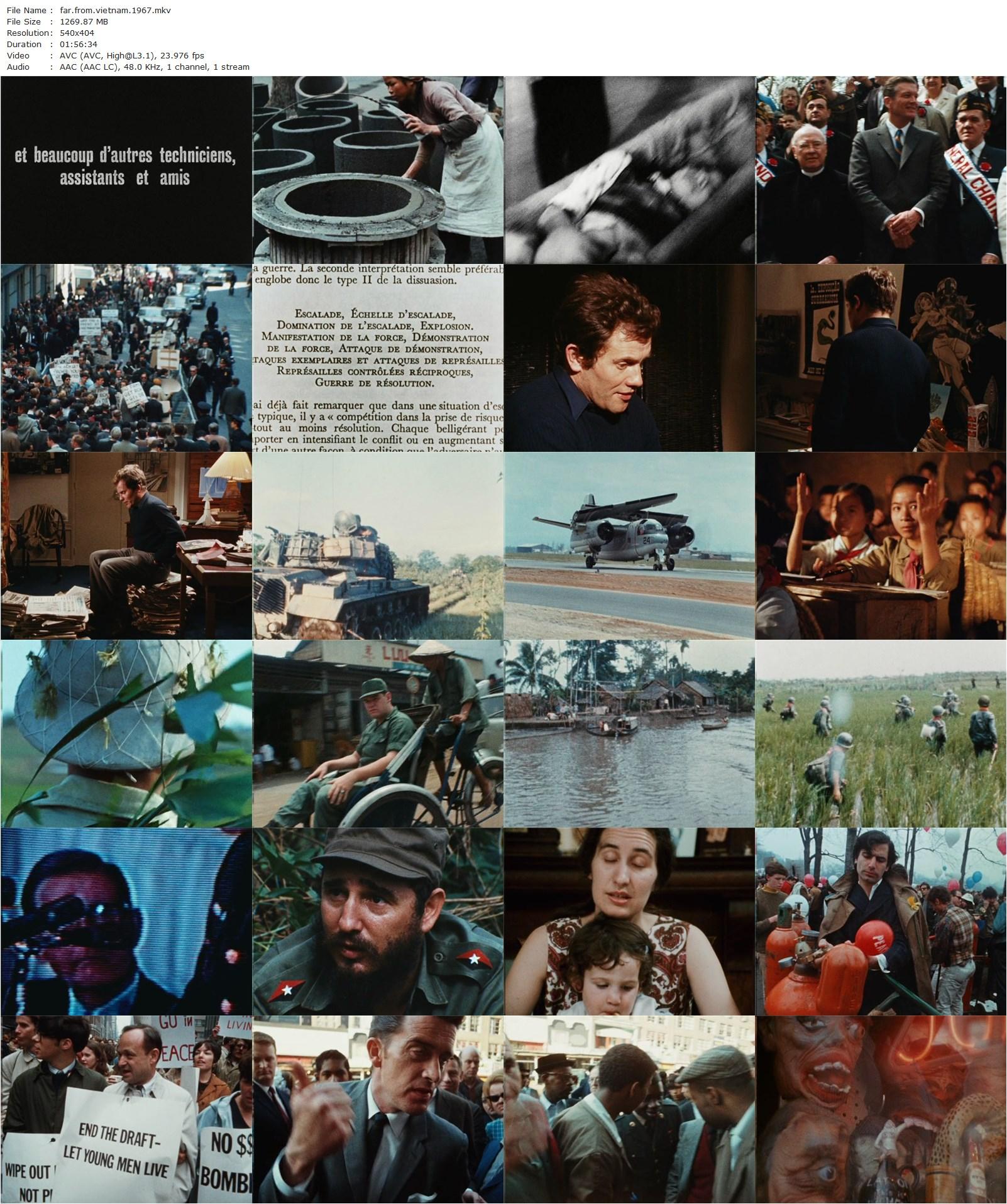 Far from Vietnam (1967) Joris Ivens, William Klein, Anne Bellec, Karen Blanguernon, Bernard Fresson-poster