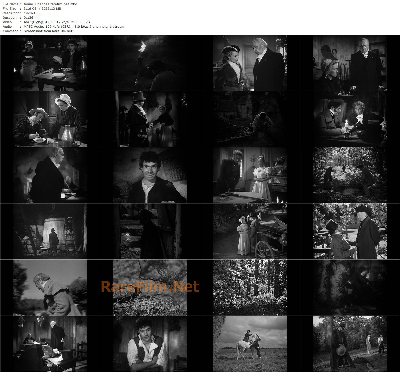 The Farm of Seven Sins / La ferme des sept péchés (1949) Jean Devaivre, Jacques Dumesnil, Claude Génia, Aimé Clariond-poster